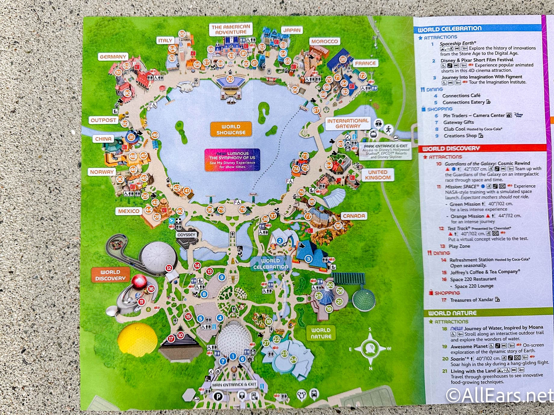 printable epcot map