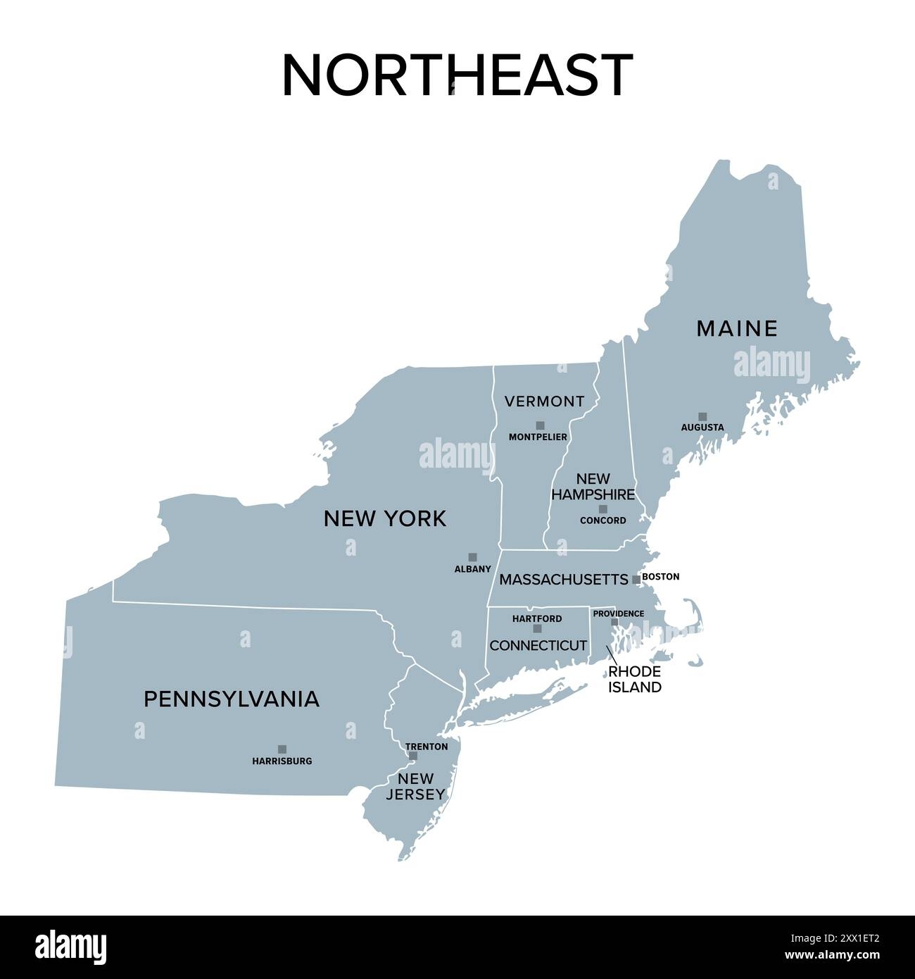 printable map of new england states
