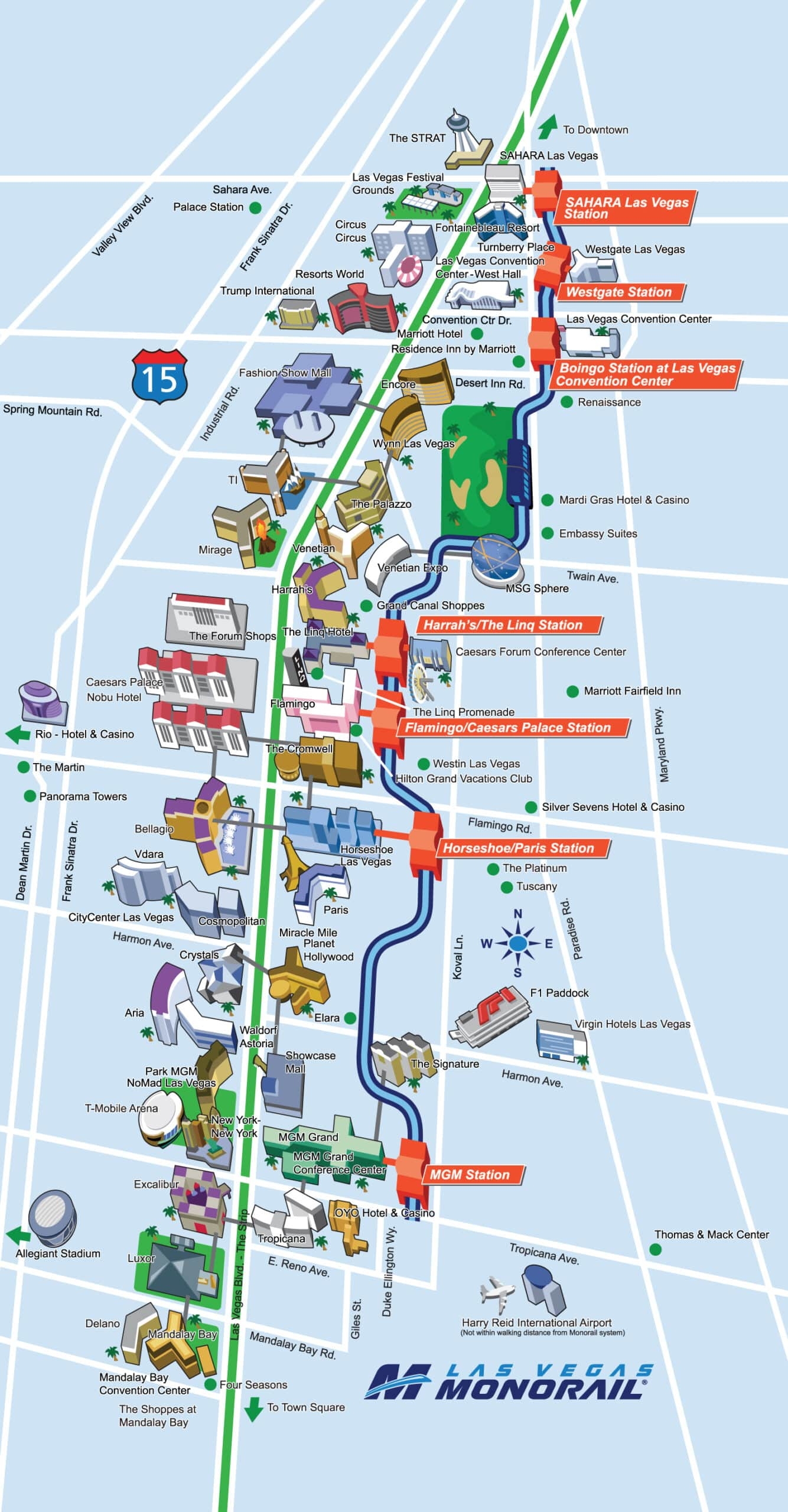 Printable Las Vegas Strip Map