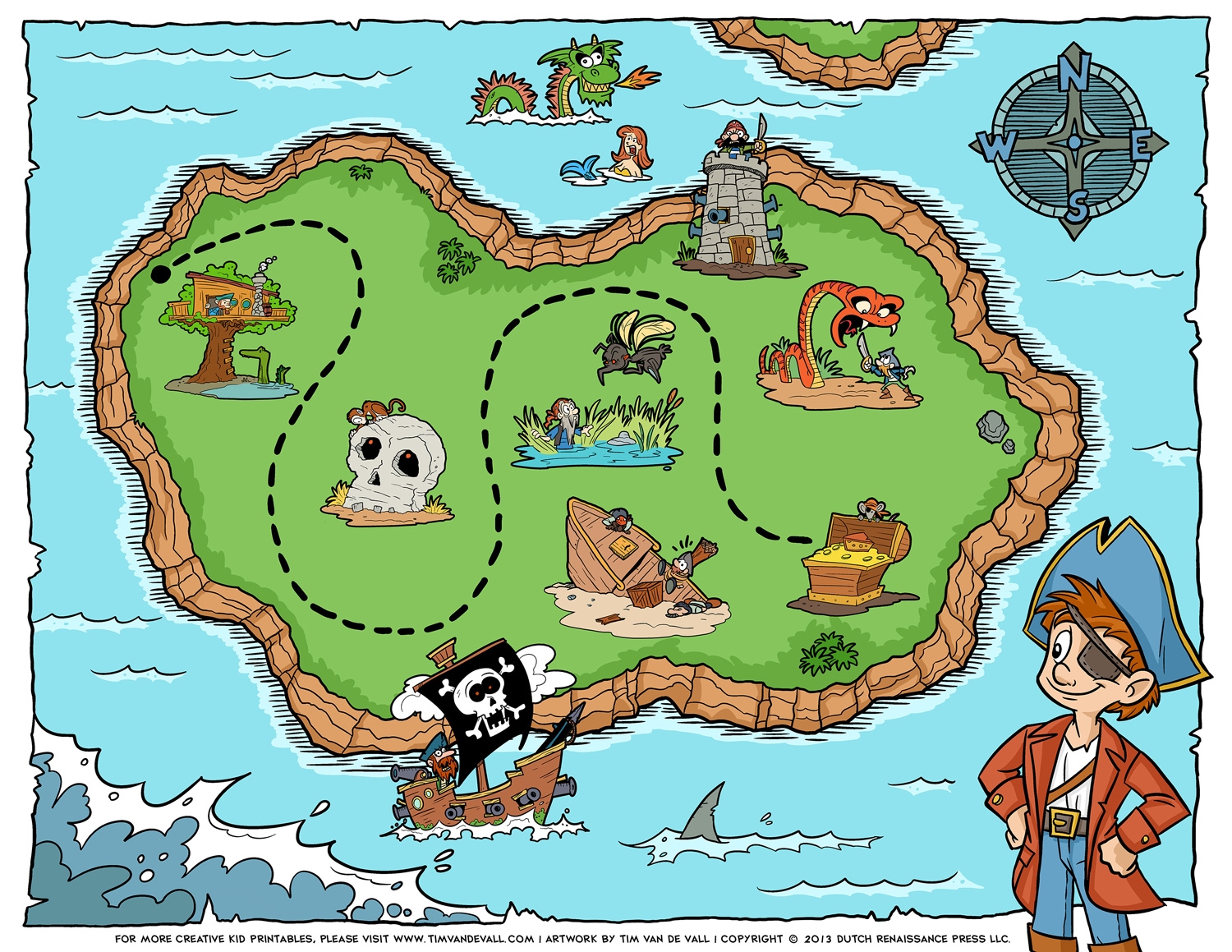 Pirate Treasure Map Tim s Printables Pirate Treasure Map Tim s Printables
