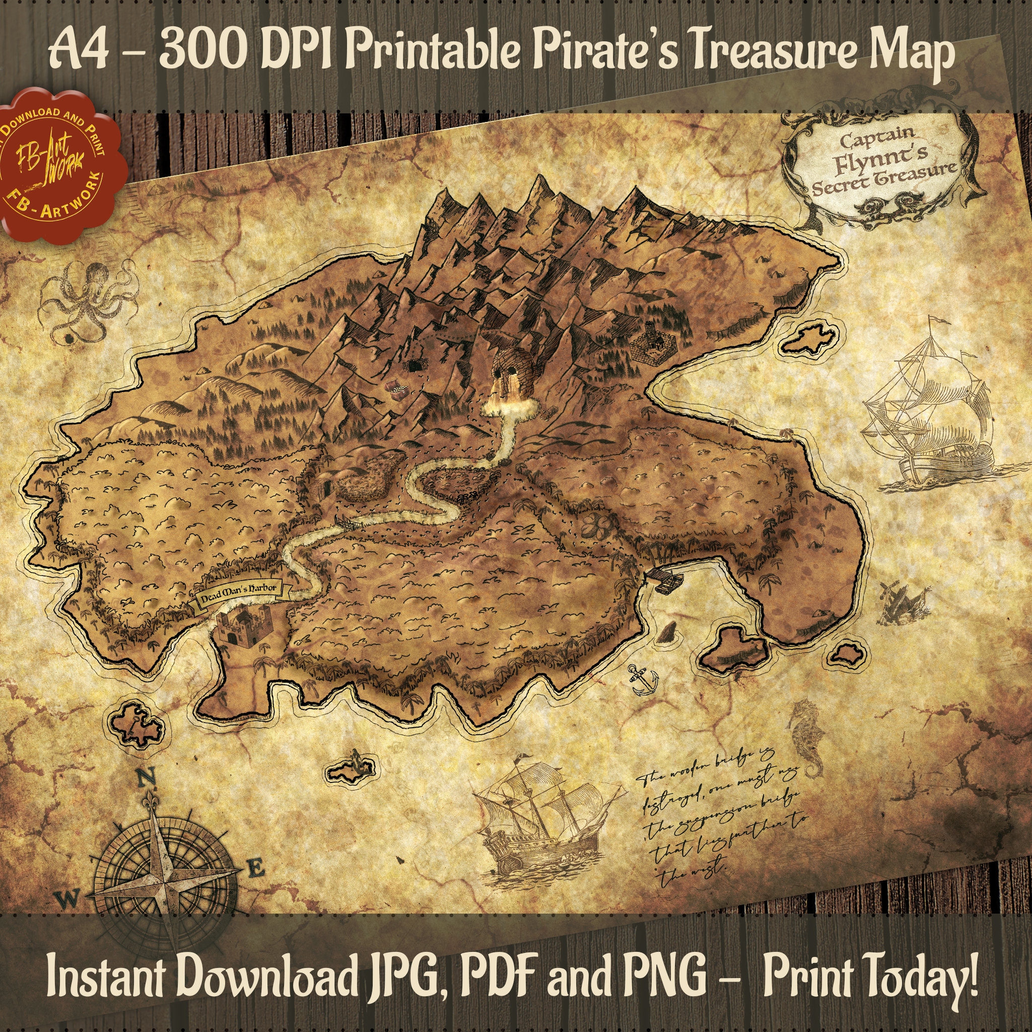 printable treasure maps pirates