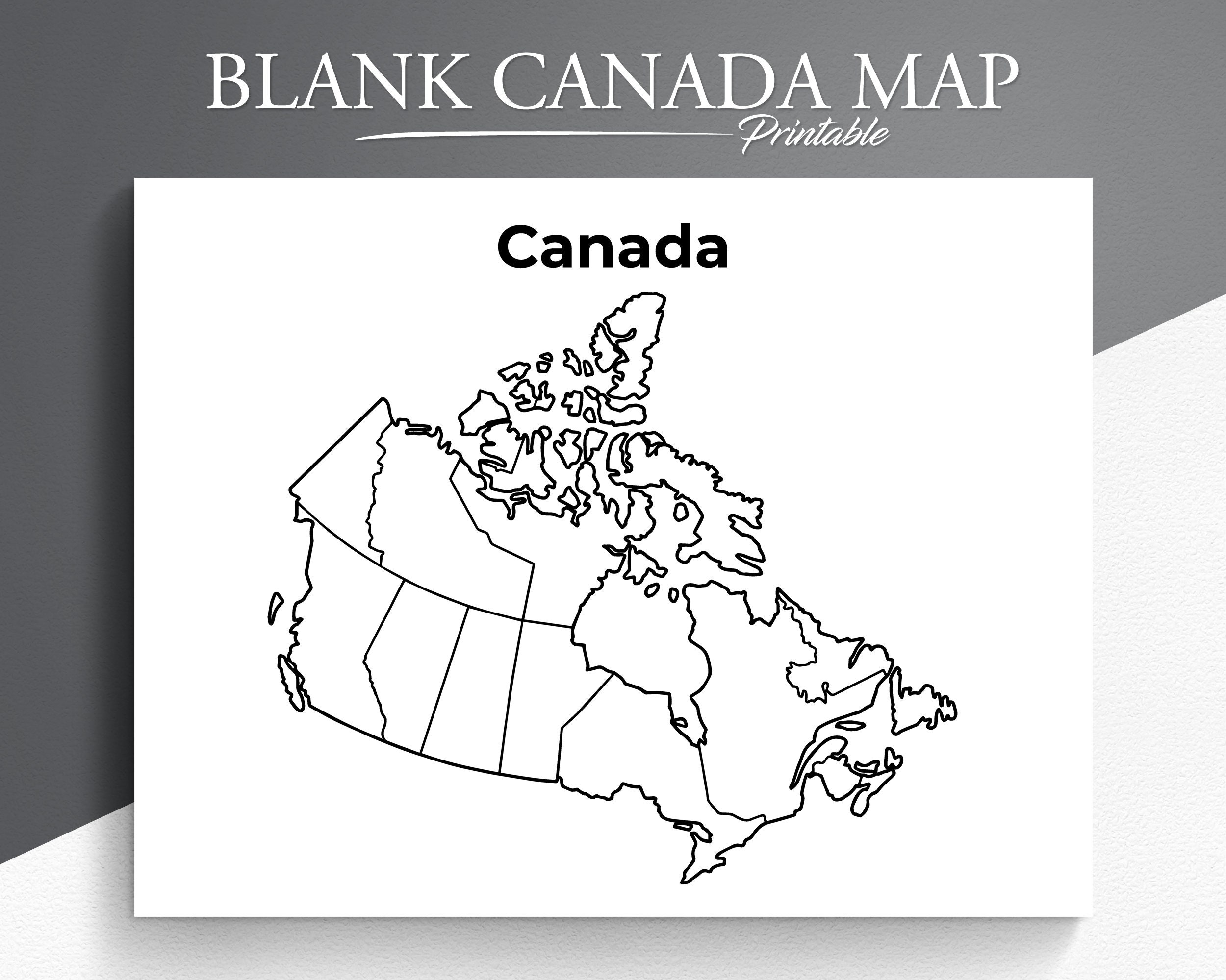 printable map canada