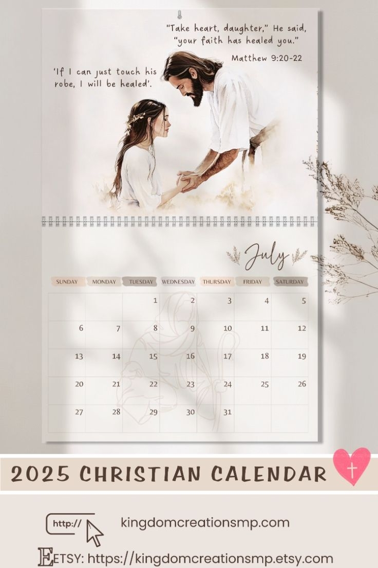 Printable Christian Calendar 2025 Bible Verse Calendar Scripture Calendar Planner Calendar