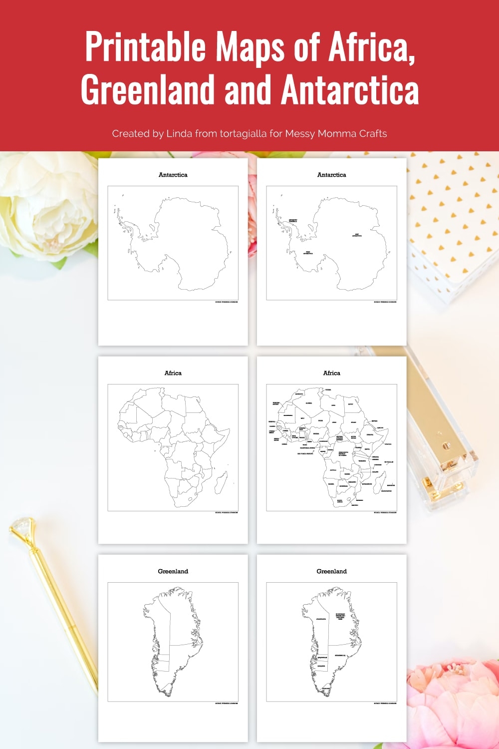 printable map continents
