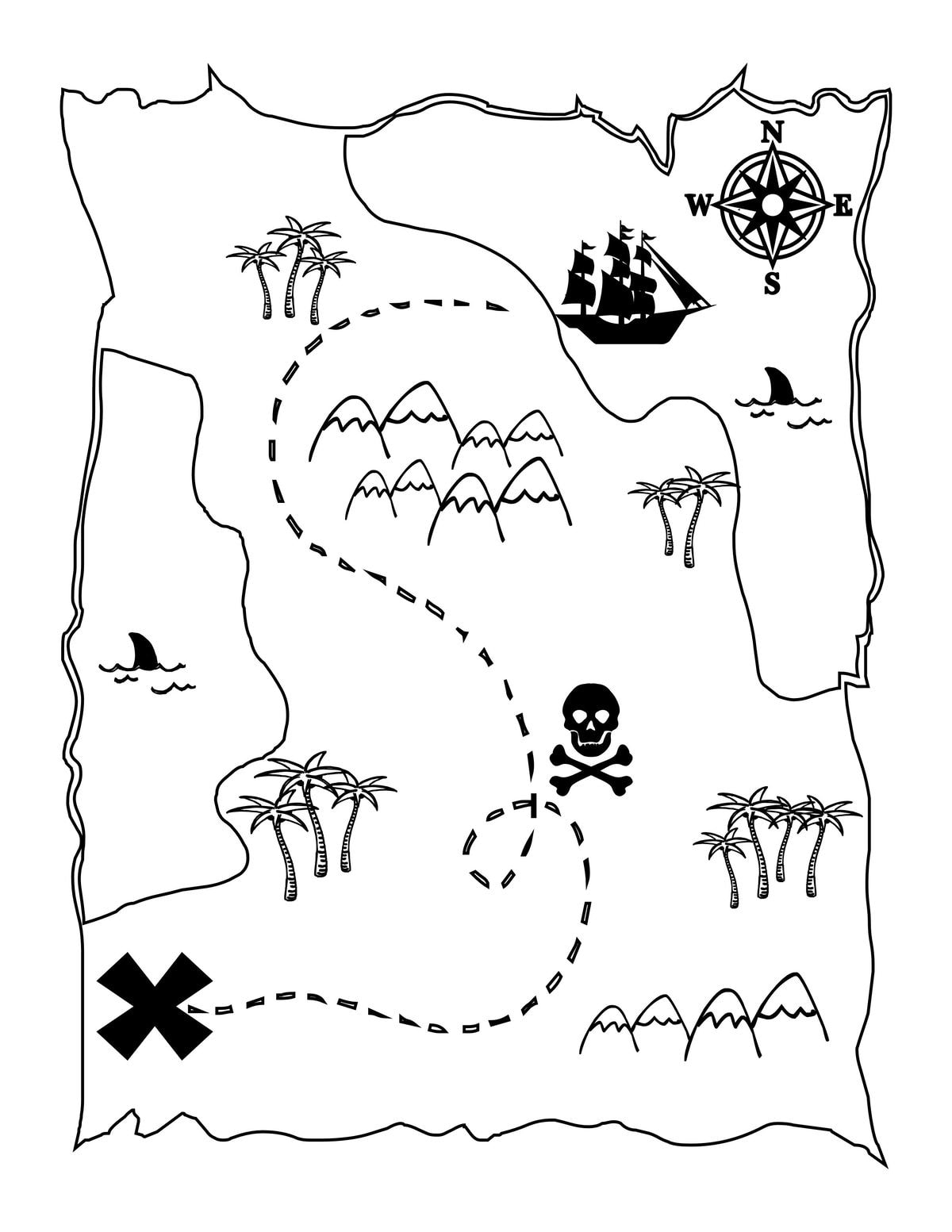Free Pirate Map Printable