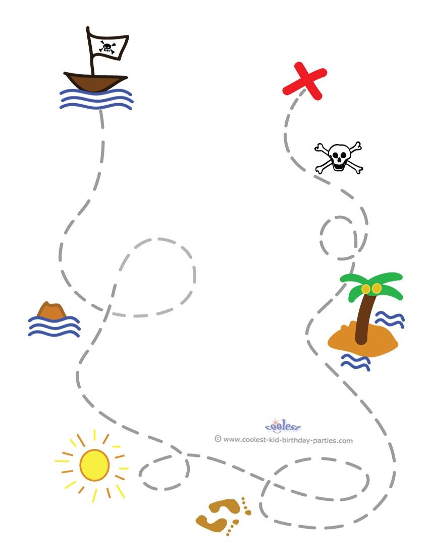 free printable treasure map