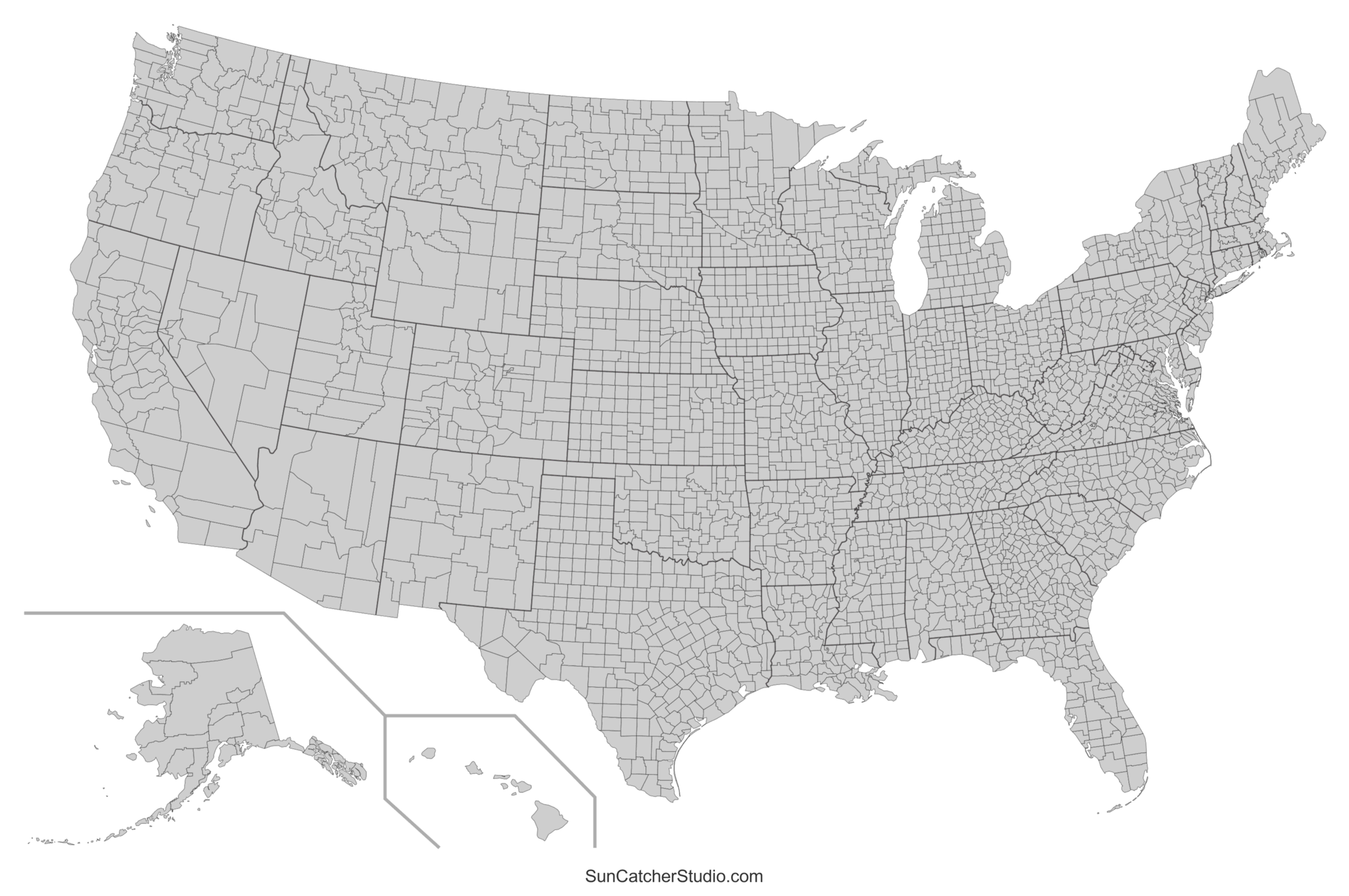 blank united states map printable