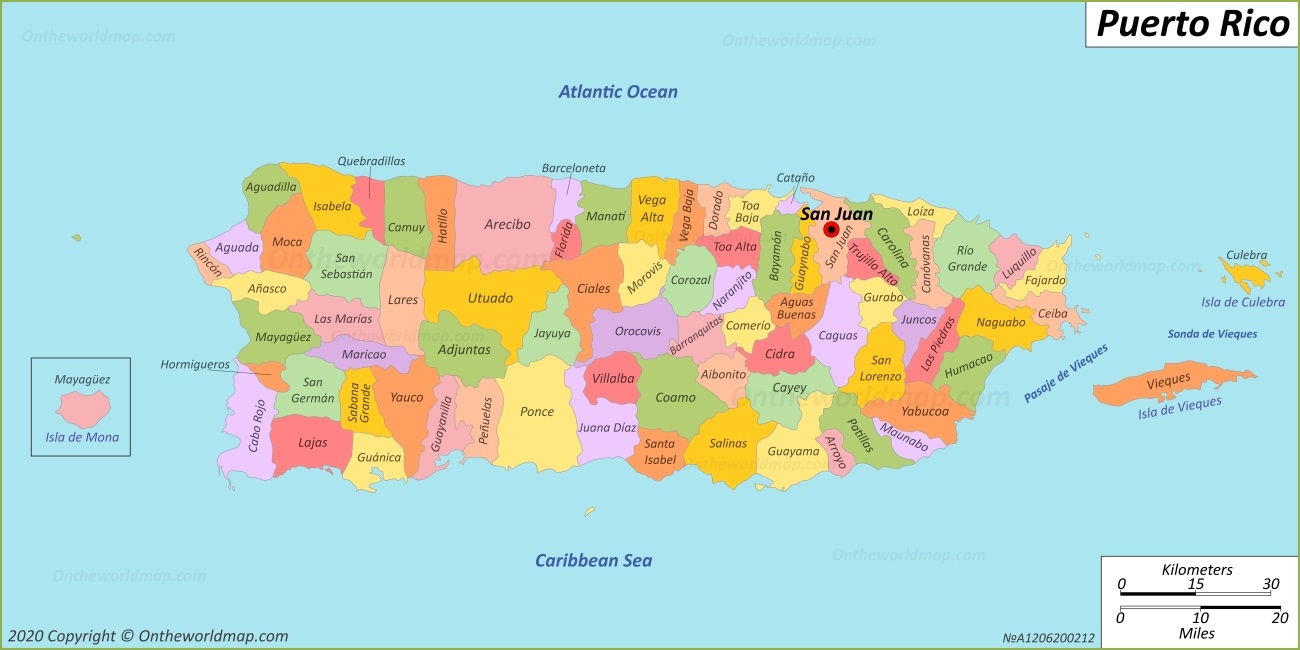 Puerto Rico Map Detailed Maps Of Puerto Rico