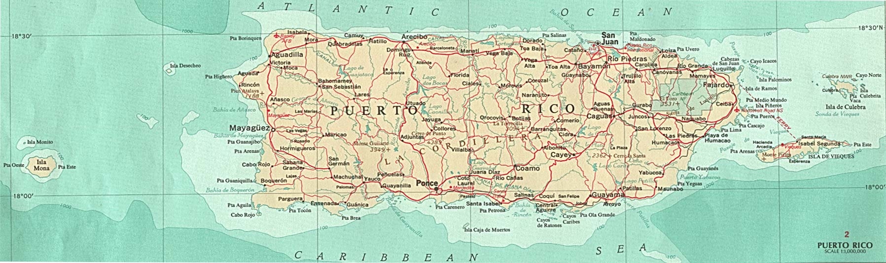 puerto rico map printable