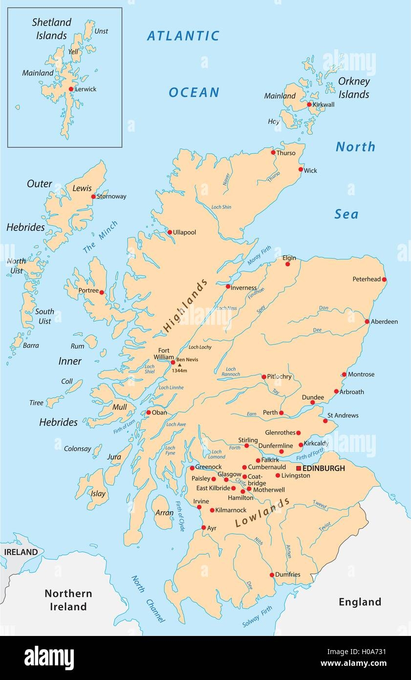printable map of scotland