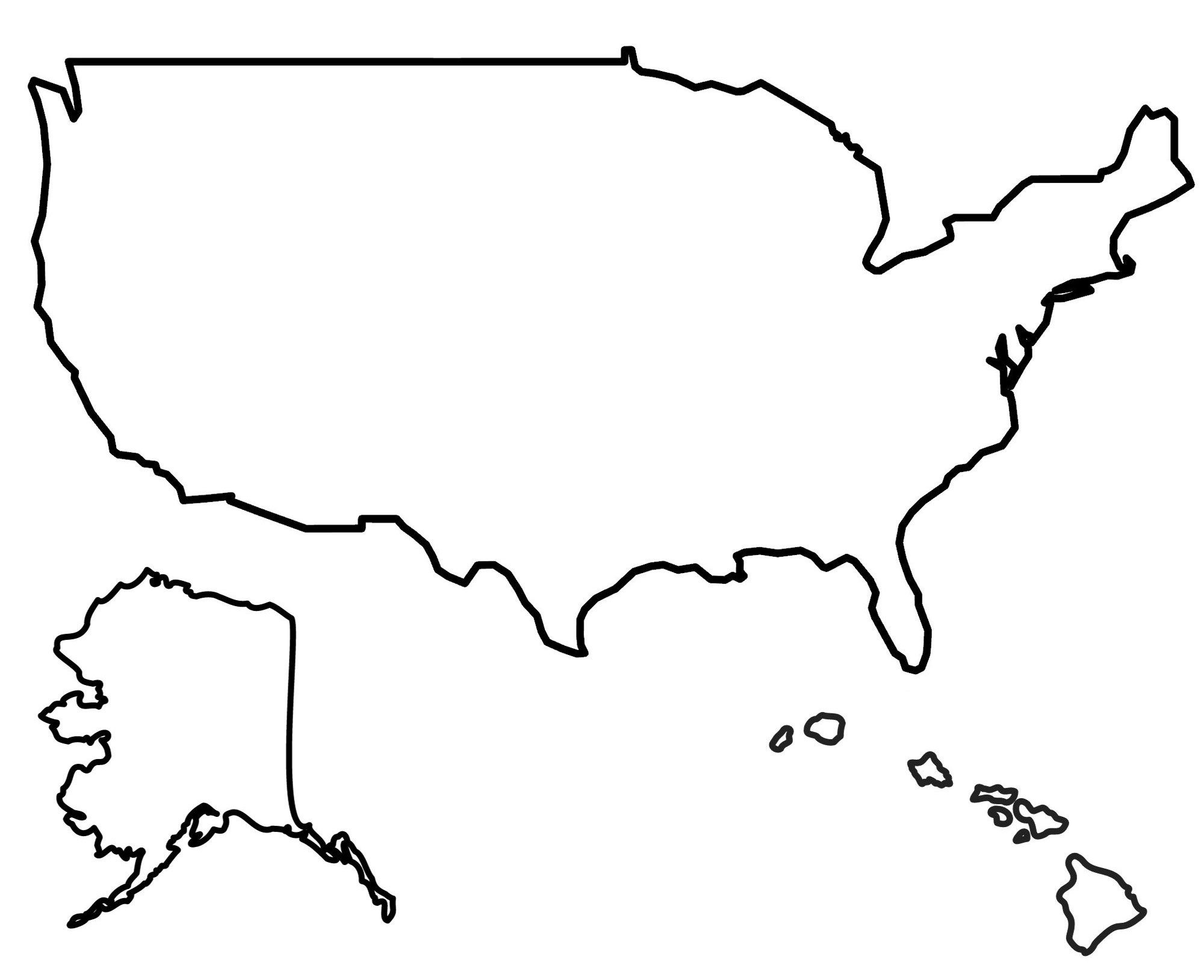 u.s. map blank printable