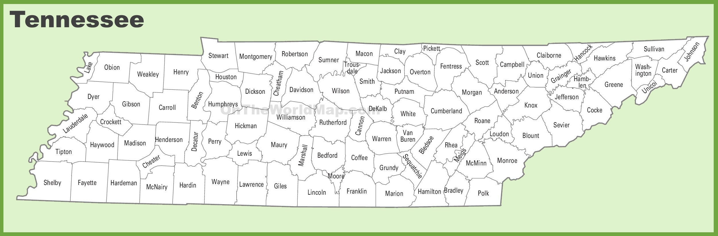 printable tennessee county map printable tennessee county map