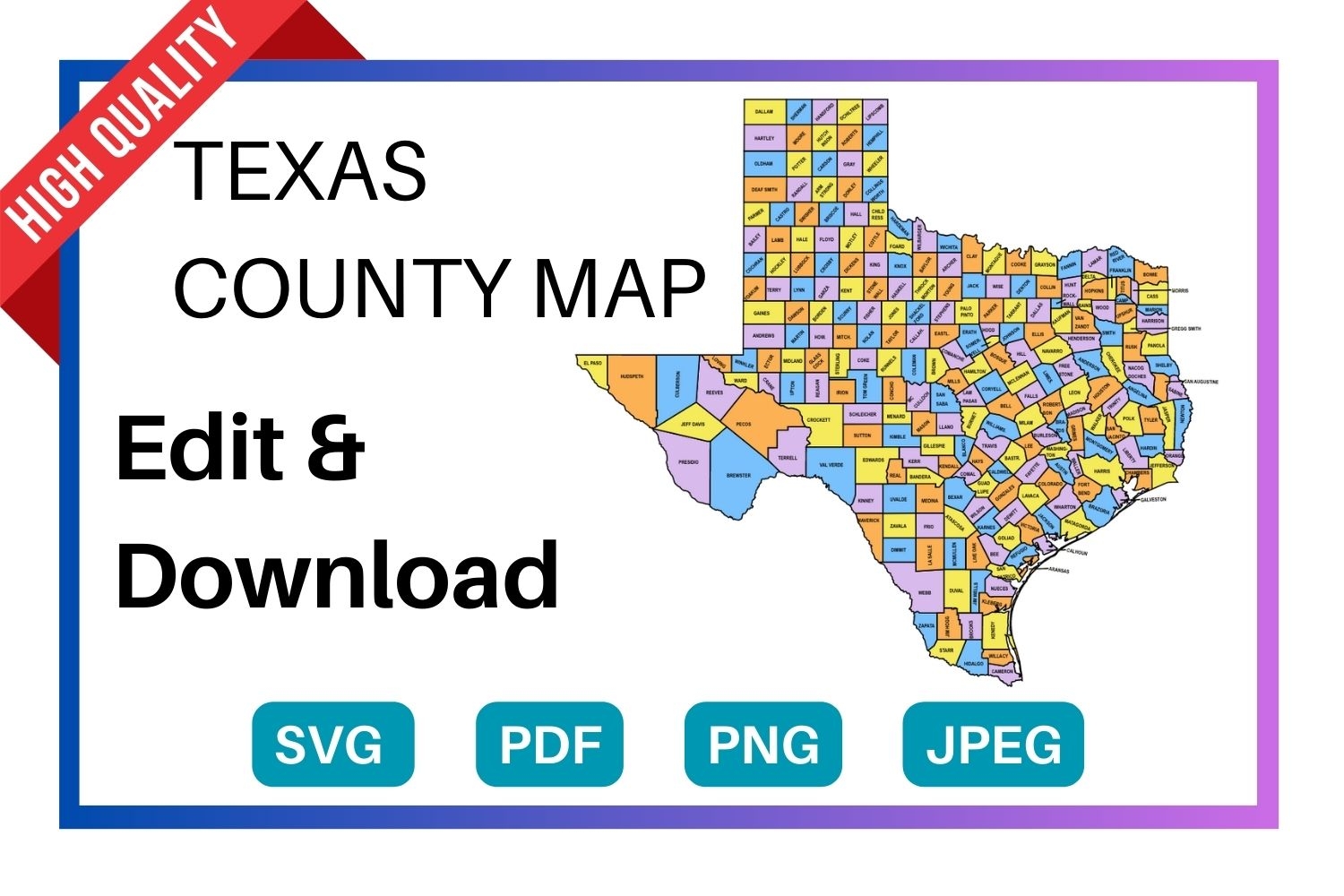 printable texas county map printable texas county map