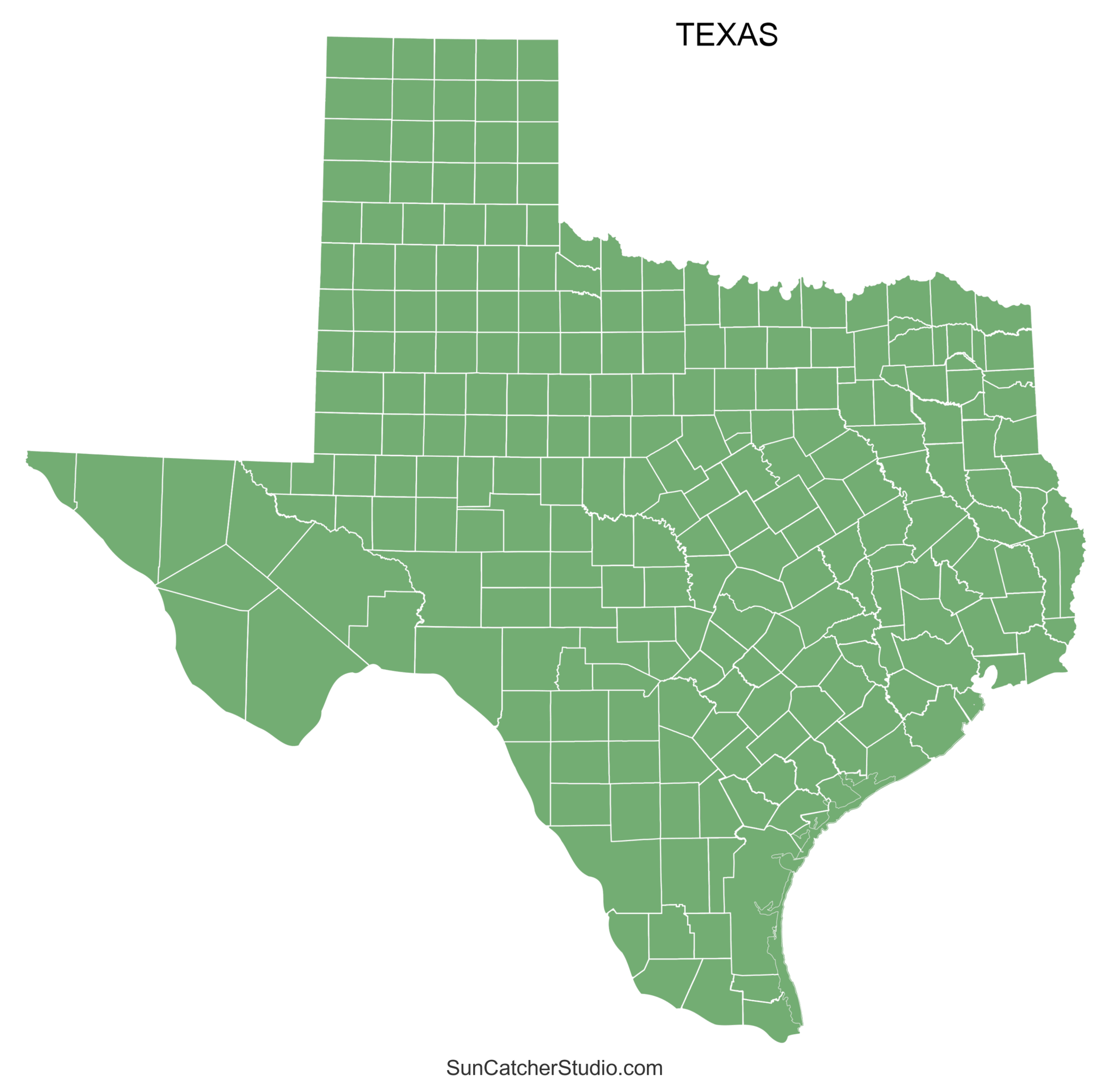Texas County Map Printable State Map With County Lines Free Printables Monograms Design Tools Patterns DIY Projects