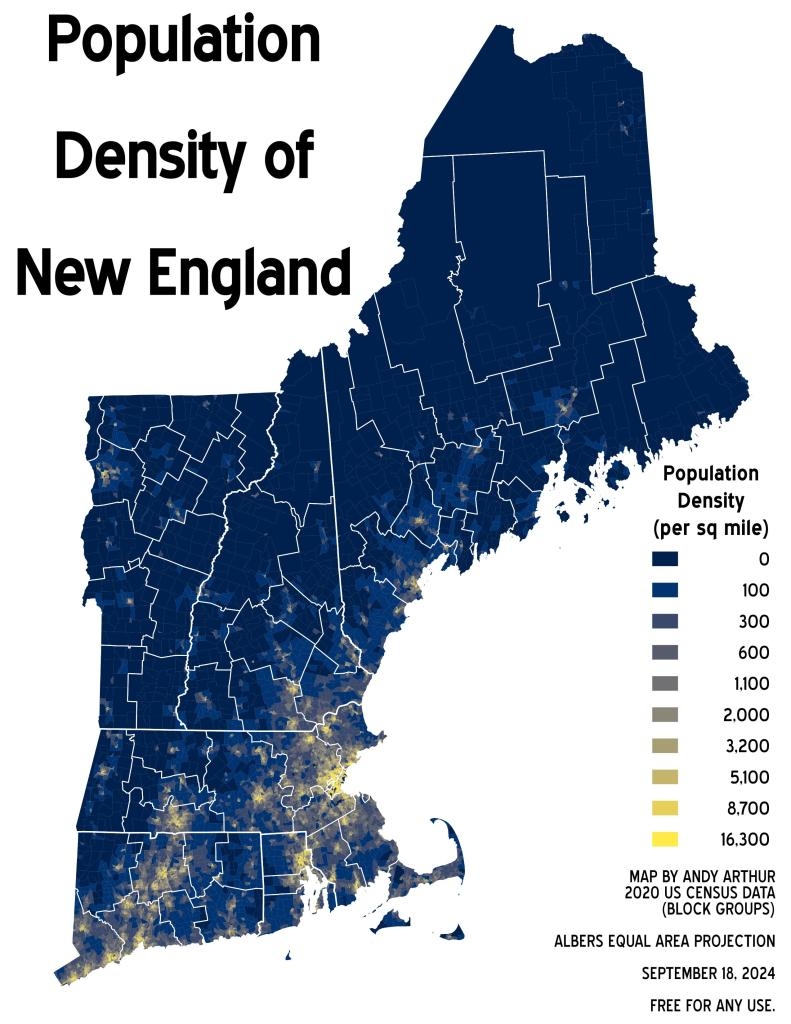 printable map of new england