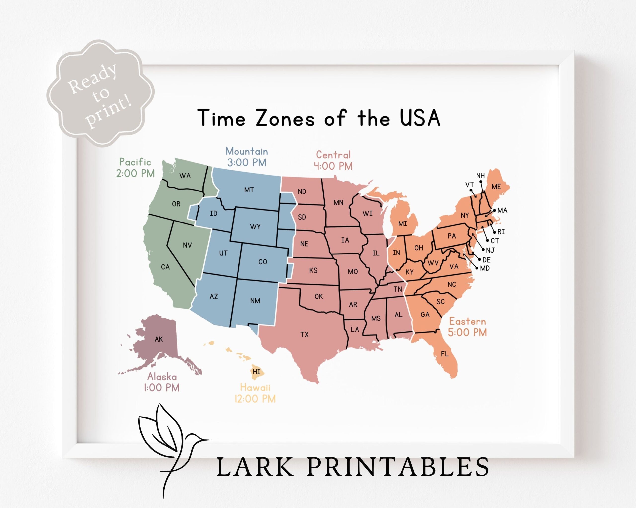 Time Zones Of The USA Map Educational Poster Printable Geography Classroom Wall Decor Montessori Homeschool Resource Time Zone United States Etsy Time Zones Of The USA Map Educational Poster Printable Geography Classroom Wall Decor Montessori Homeschool Resource Time Zone United States Etsy