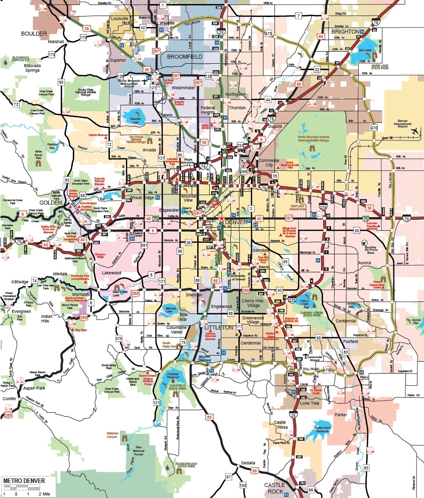 printable map of colorado