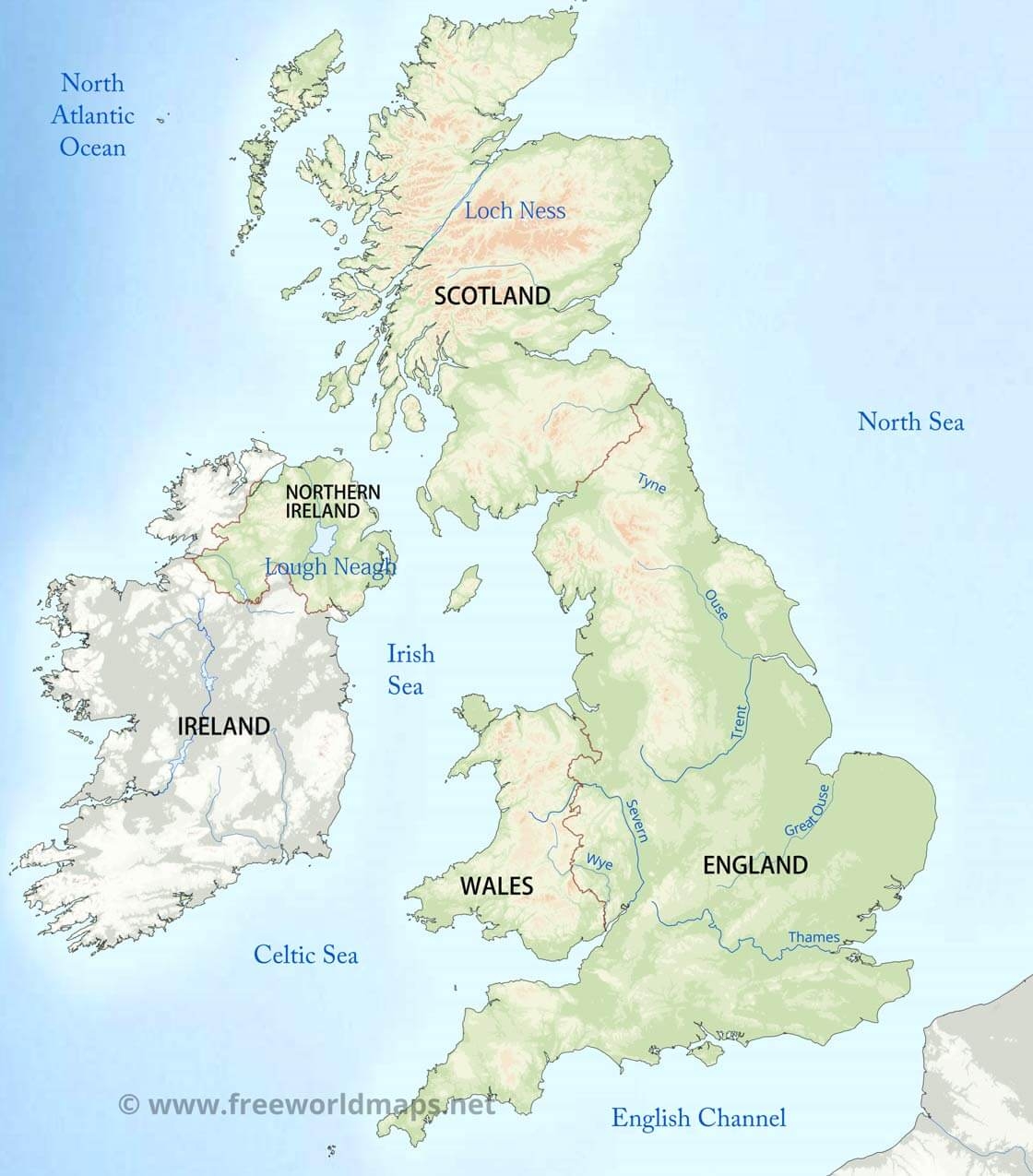 printable map of great britain