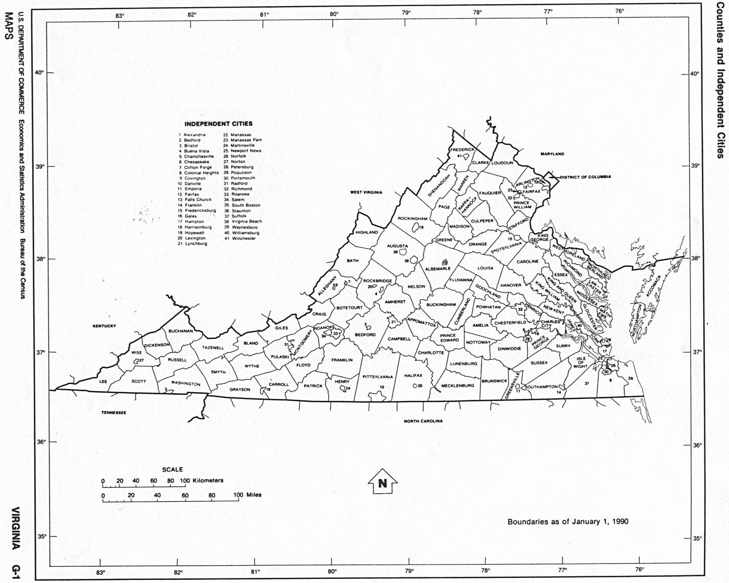Virginia Free Map Virginia Free Map