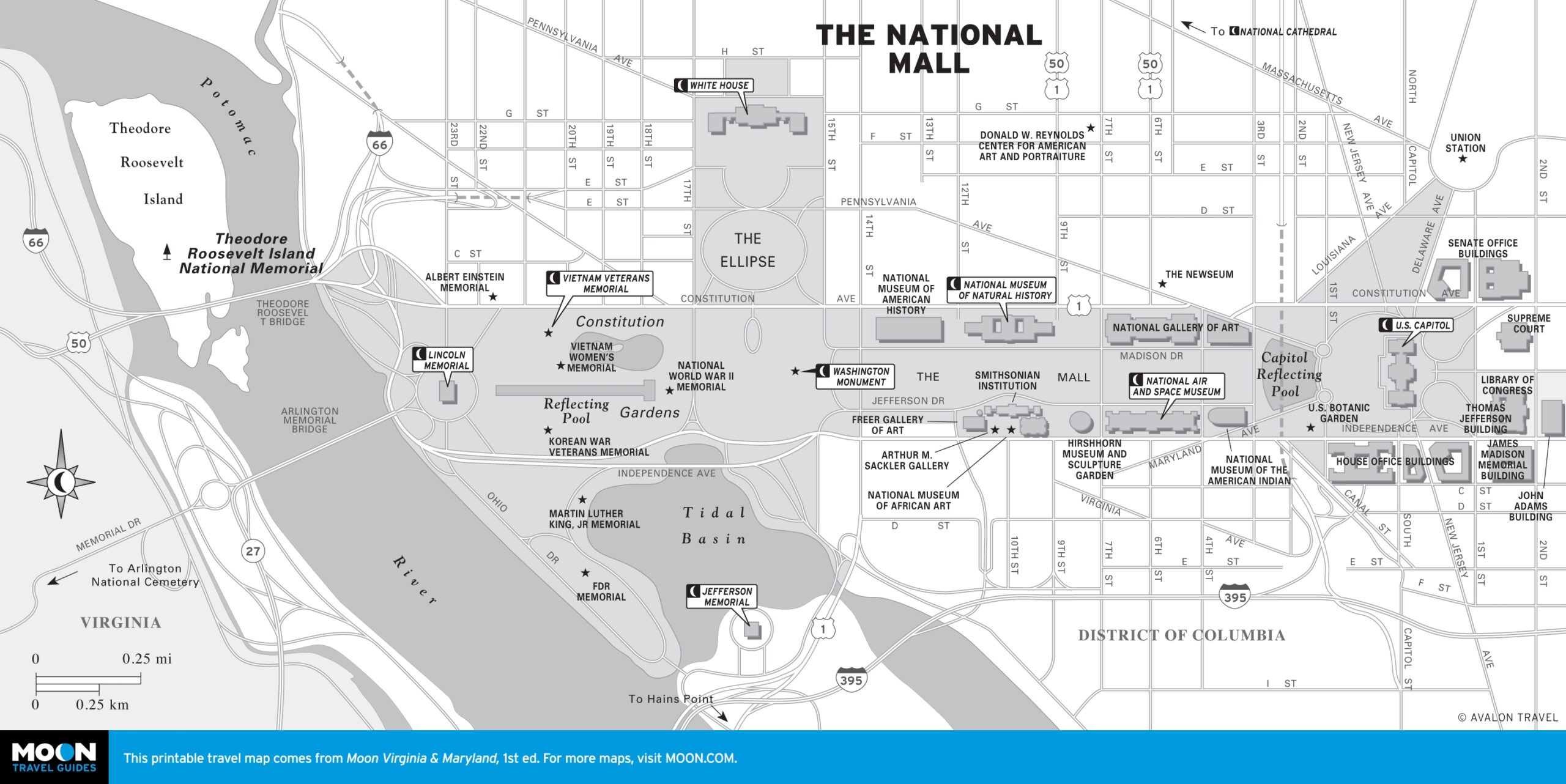 national mall map printable