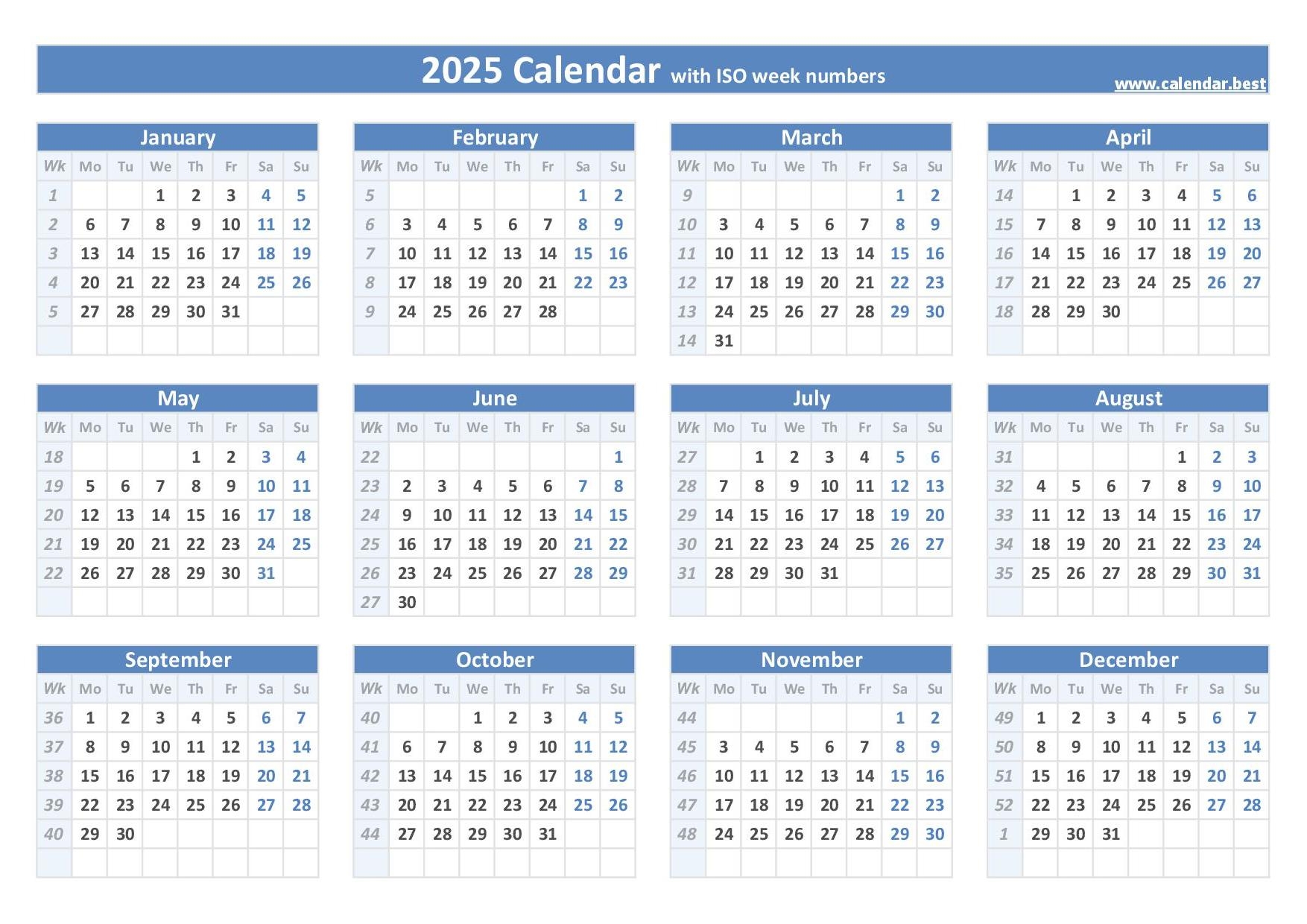 Week 1 2025 Dates Calendar And Weekly Schedule To Print