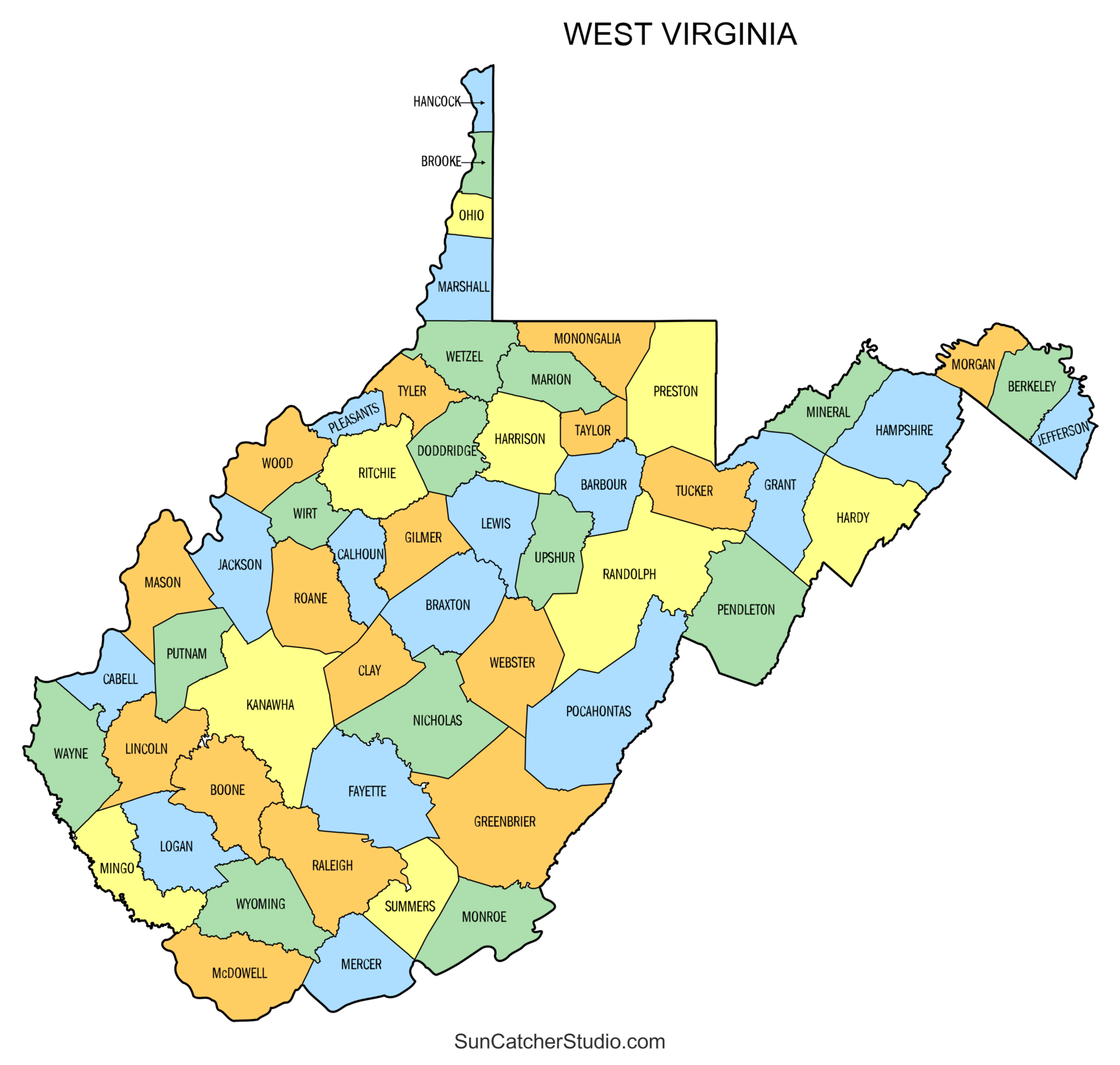 West Virginia County Map Printable State Map With County Lines Free Printables Monograms Design Tools Patterns DIY Projects West Virginia County Map Printable State Map With County Lines Free Printables Monograms Design Tools Patterns DIY Projects