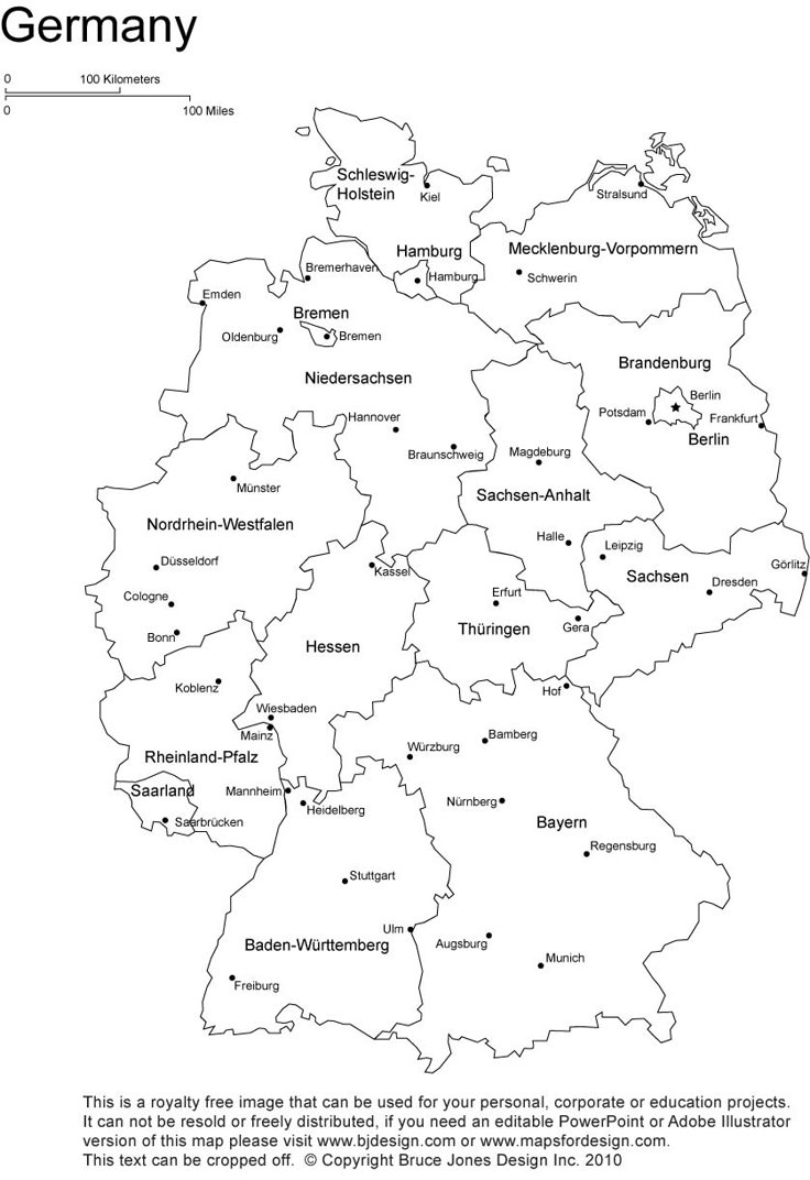 World Countries Germany Printable PDF Maps FreeUSandWorldMaps