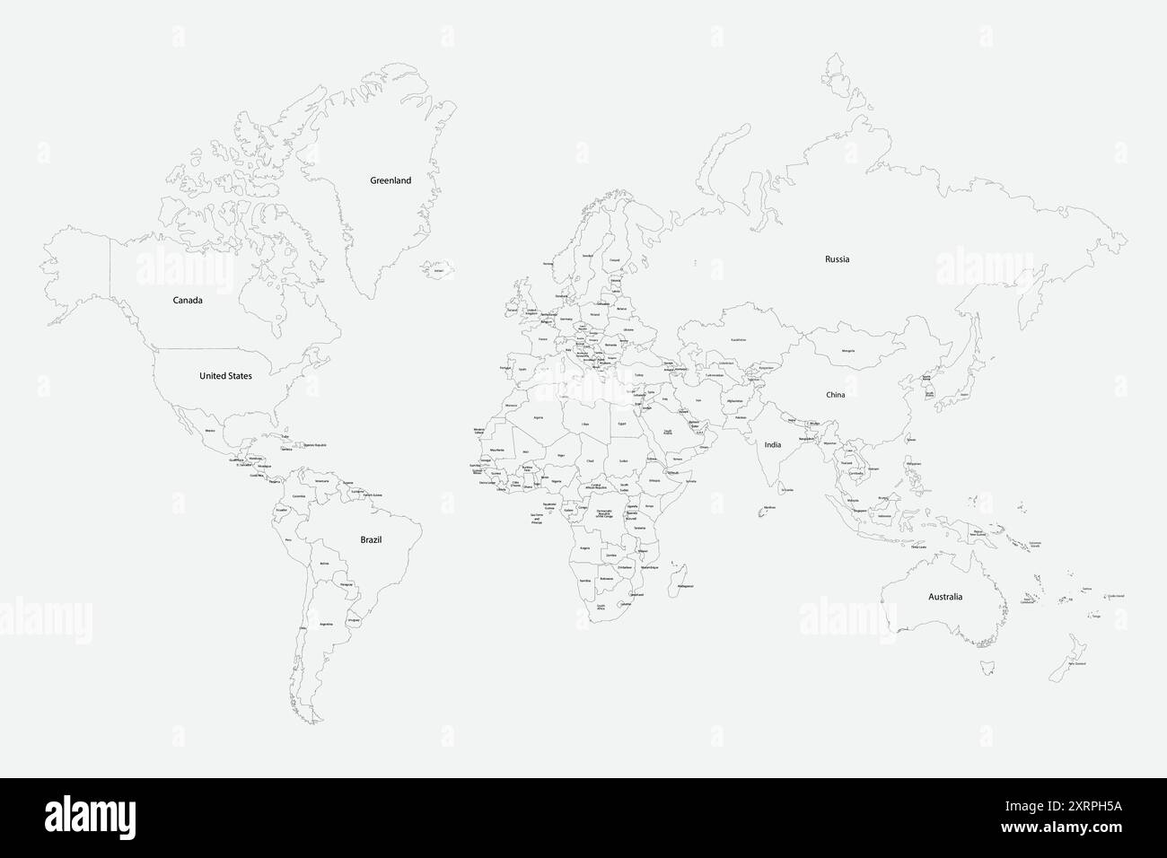 World Map Outline Hi res Stock Photography And Images Alamy
