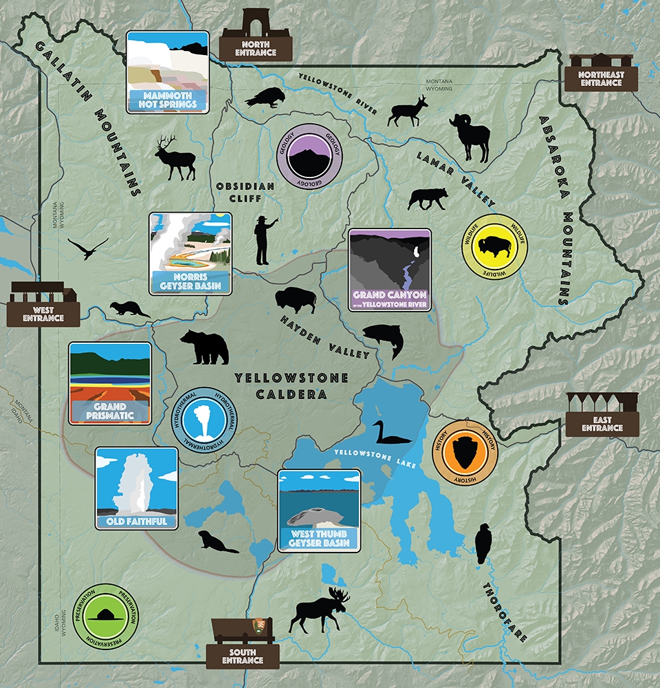 Yellowstone National Park Map The Best Maps Of Yellowstone Yellowstone National Park Map The Best Maps Of Yellowstone