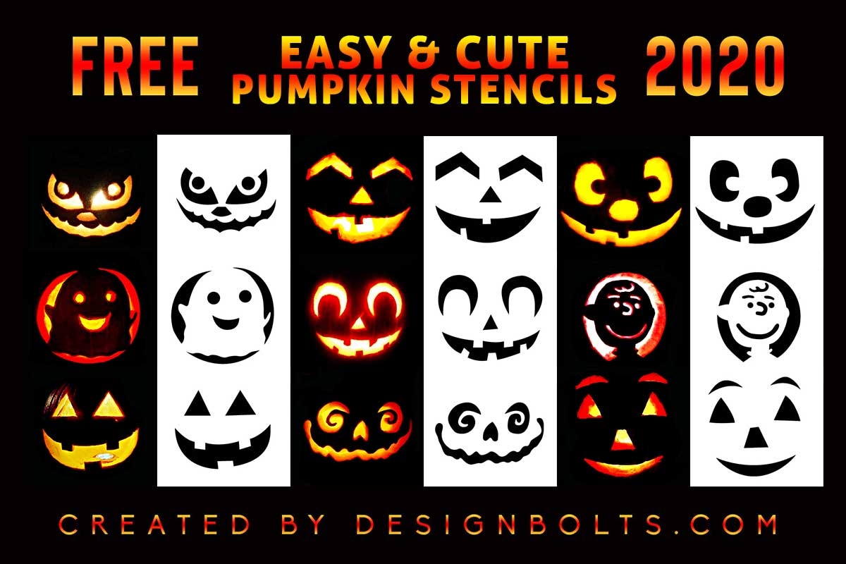 printable cute pumpkin carving templates