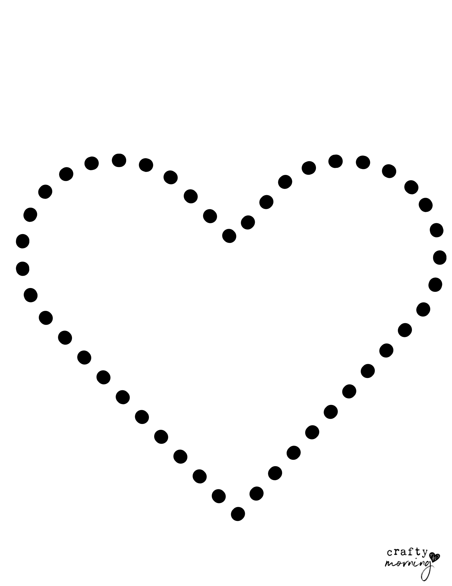 free printable heart template