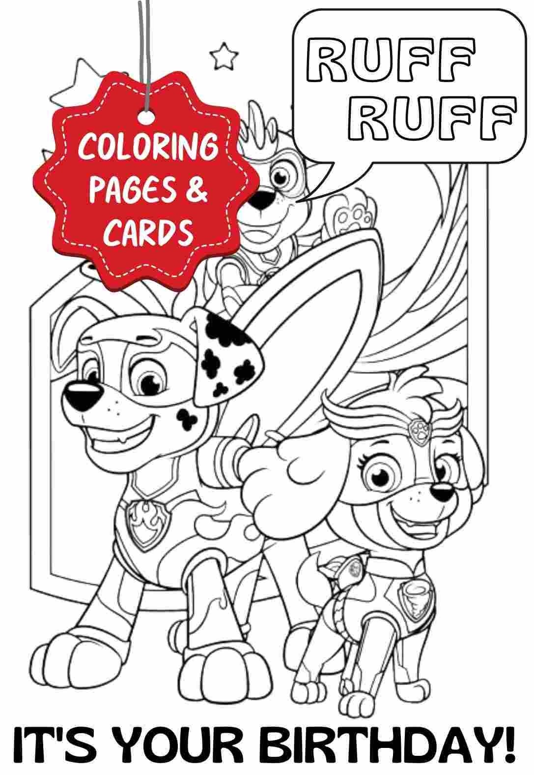 free printable birthday cards for kids to color