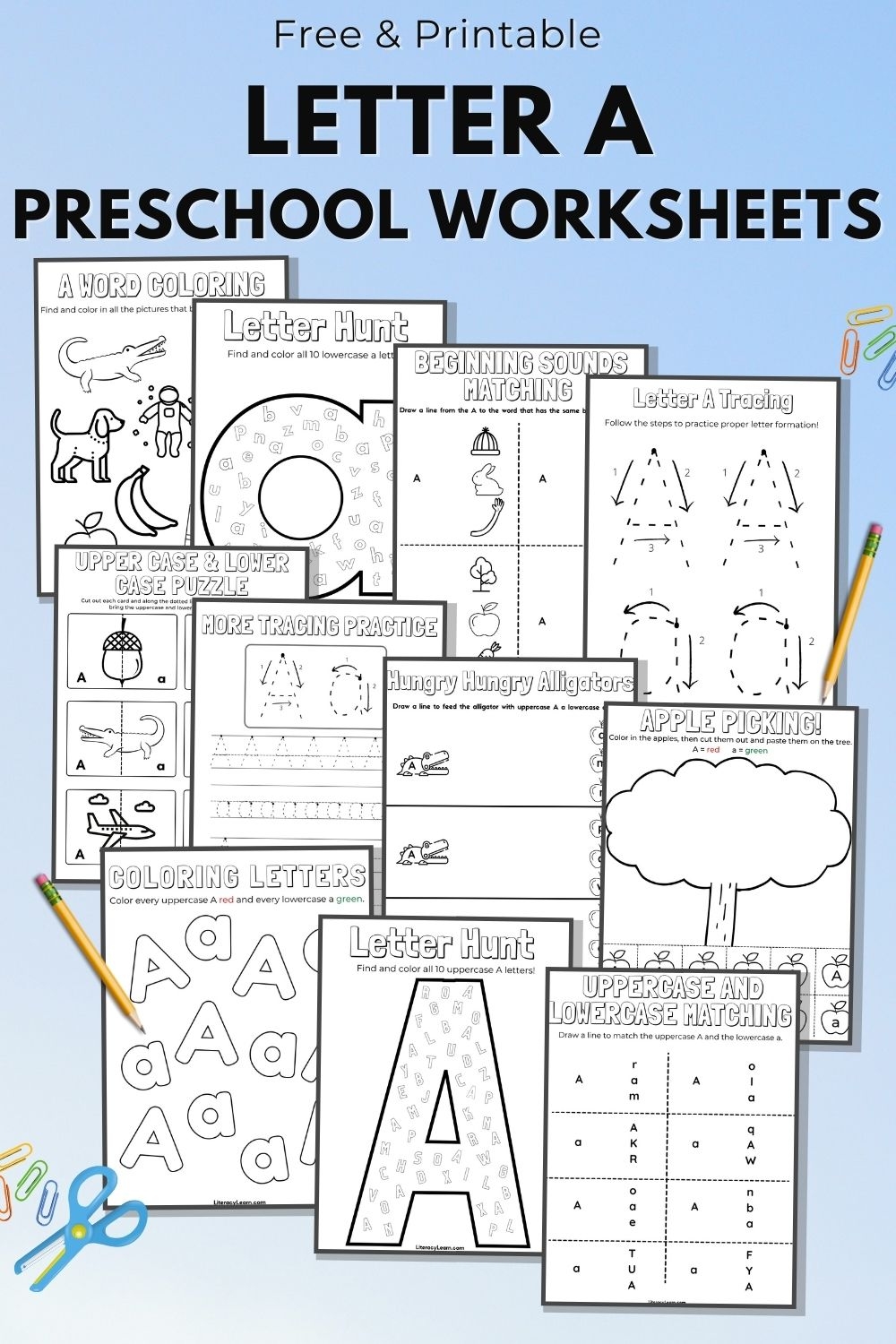 free printable letter worksheets for preschoolers