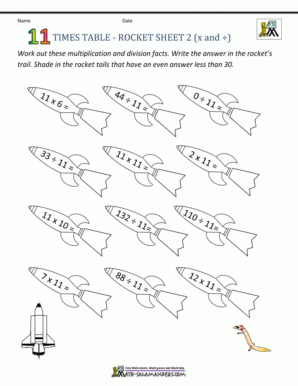 times table worksheet printable