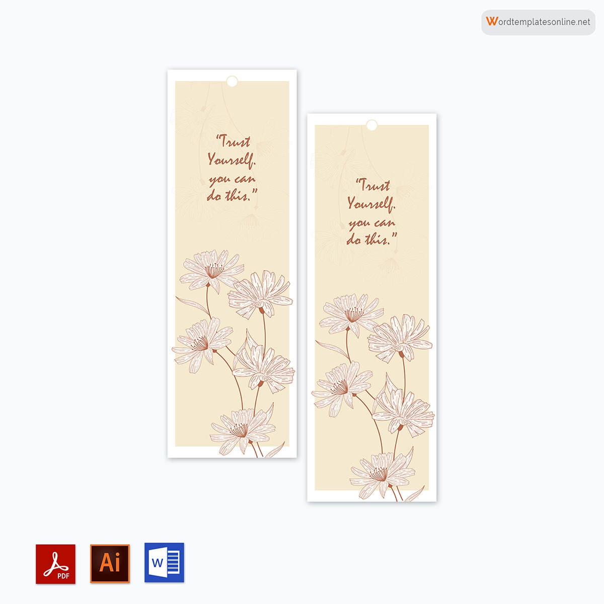 12 Free Bookmark Templates Printable Customizable 