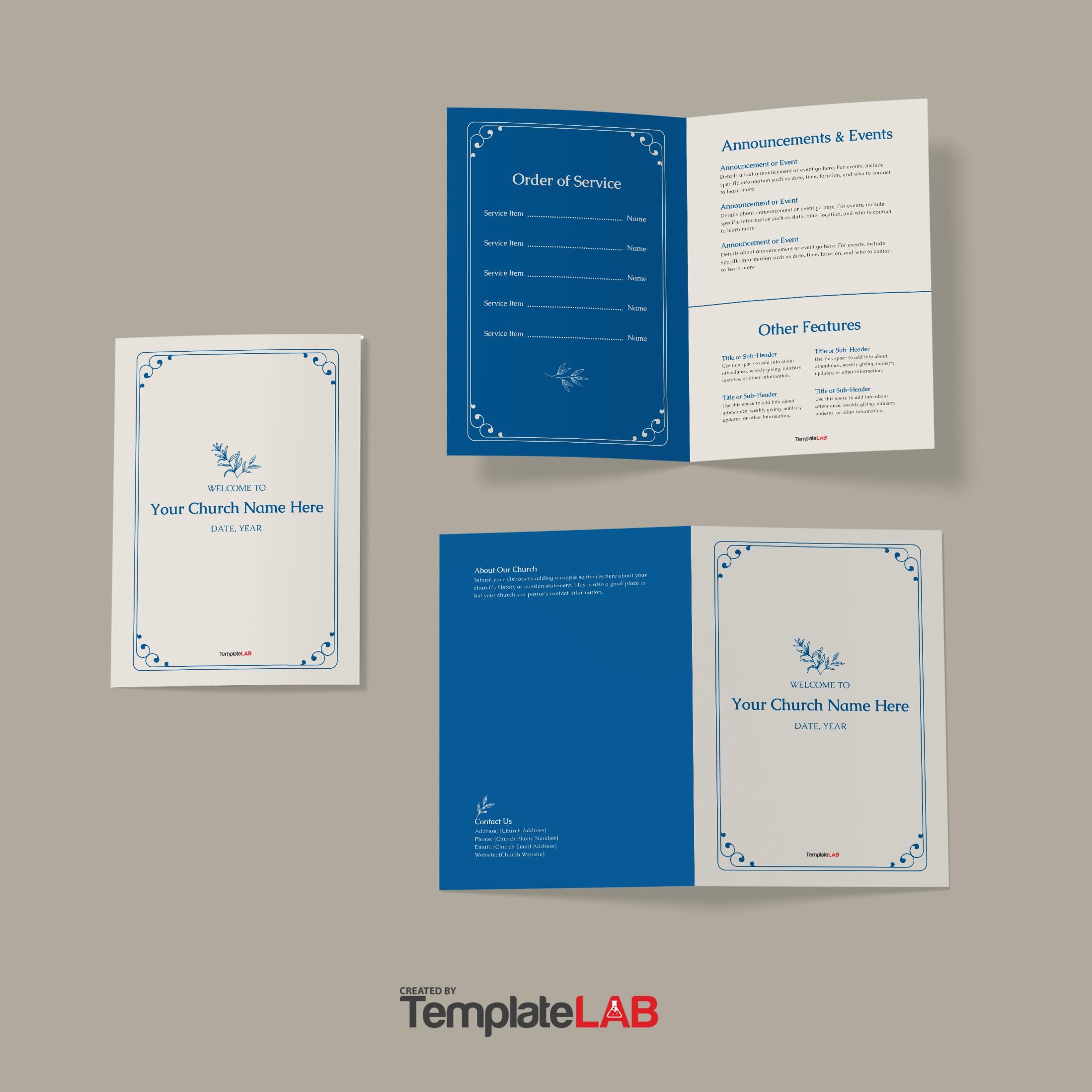 Free Printable Church Bulletin Templates