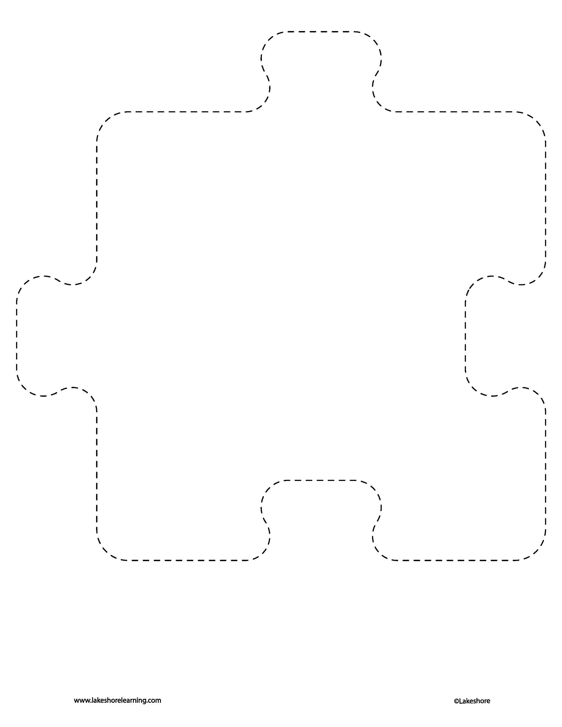 Printable Puzzle Pieces Large
