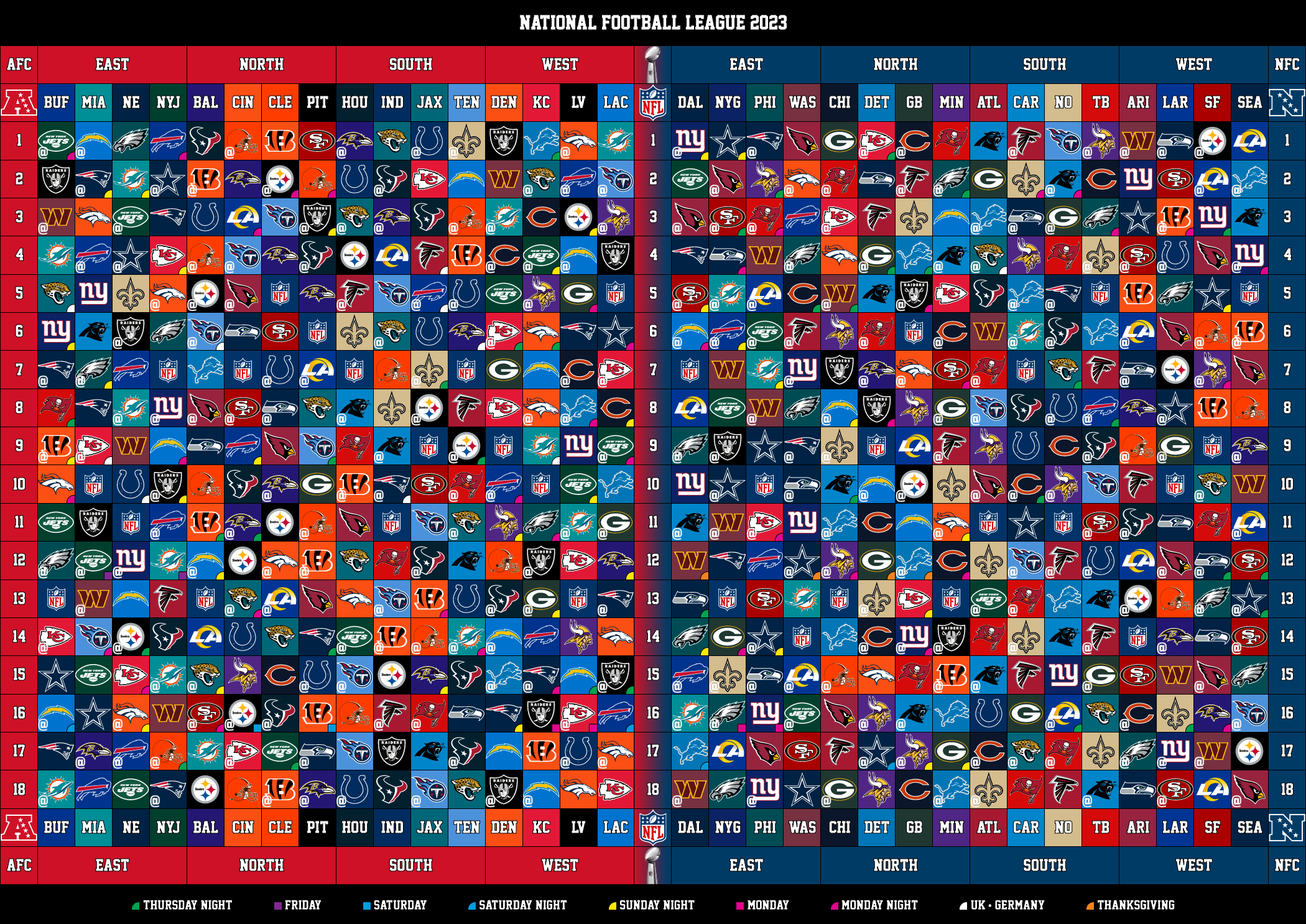 printable nfl season schedule