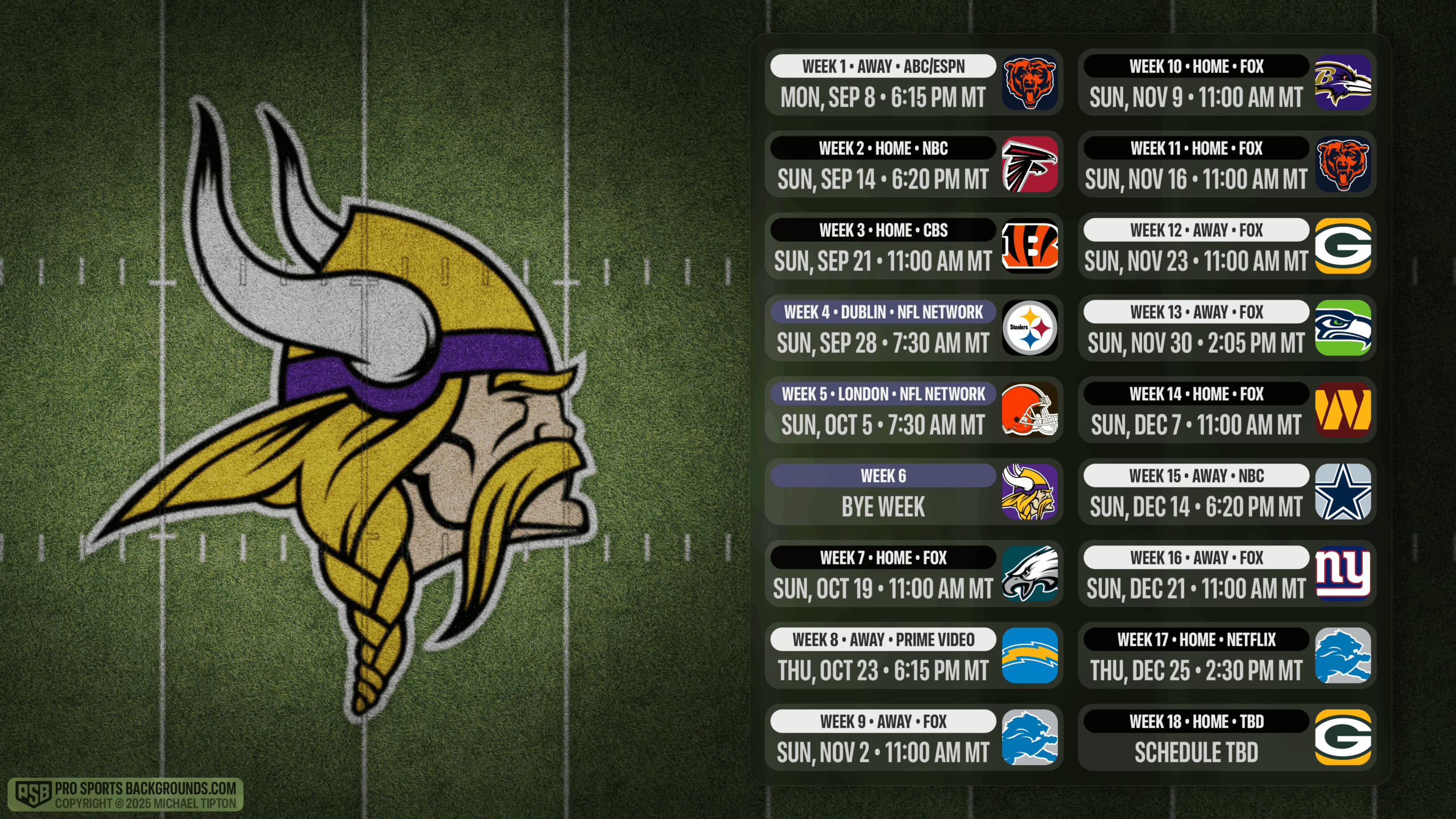mn vikings schedule printable mn vikings schedule printable