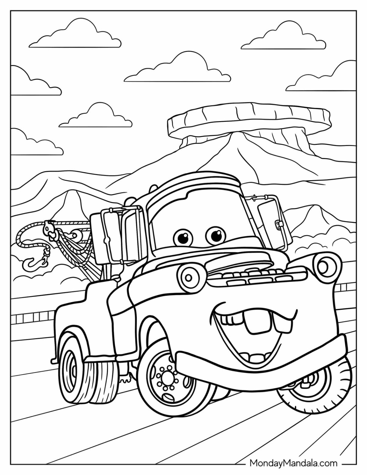 Car Printable Coloring Sheets
