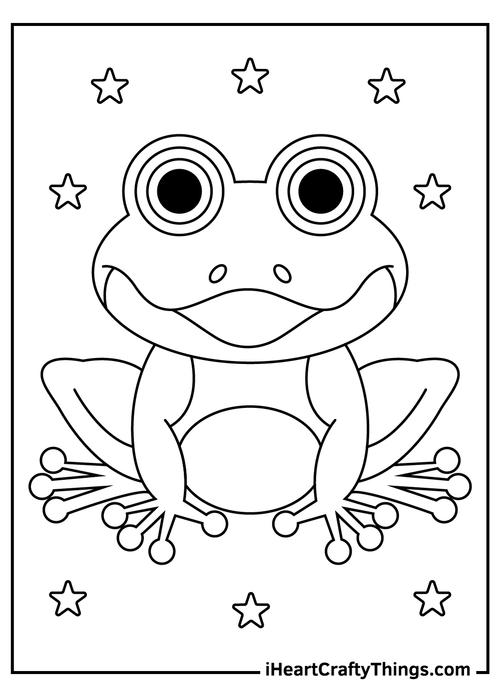 Frog Coloring Sheets Printable
