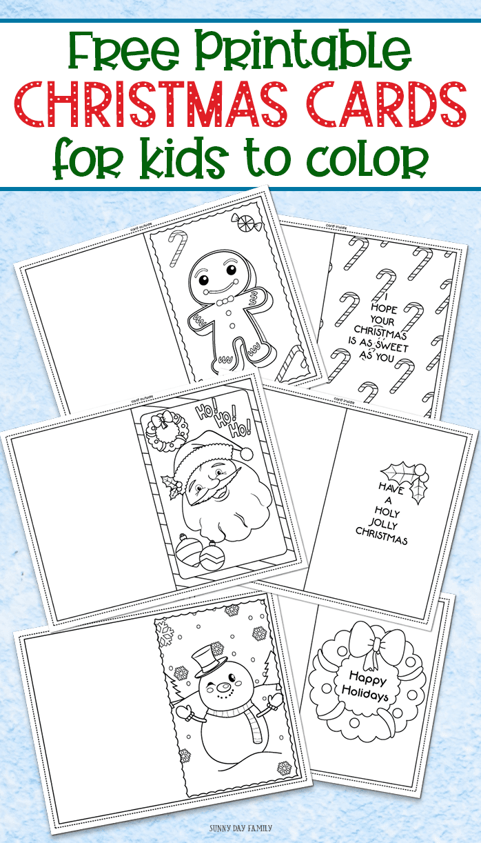 Printable Christmas Cards For Kids
