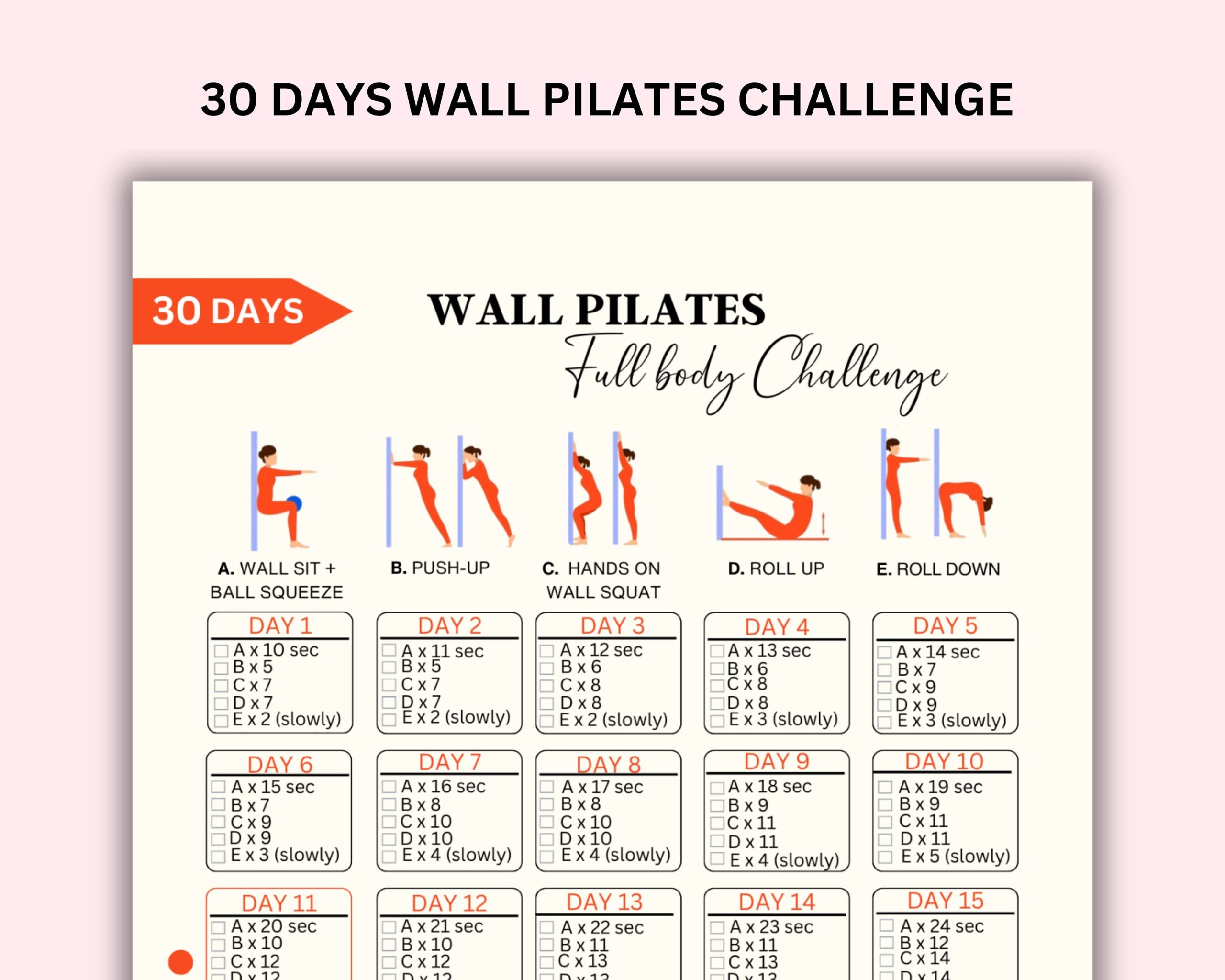 wall pilates printable free