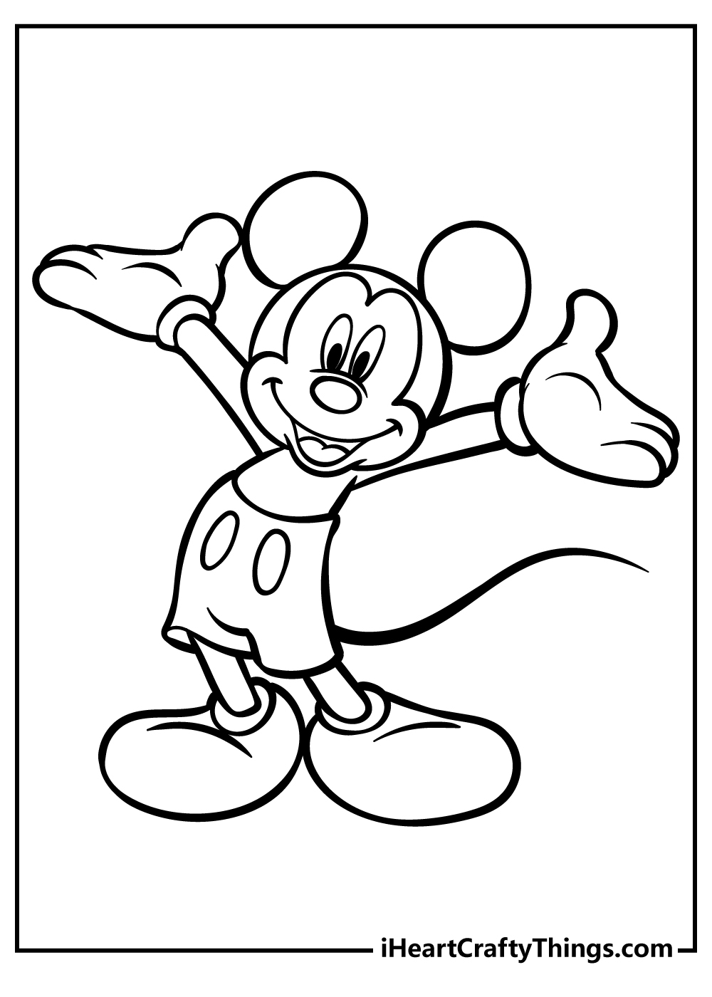 Mickey Mouse Free Printable Coloring Pages