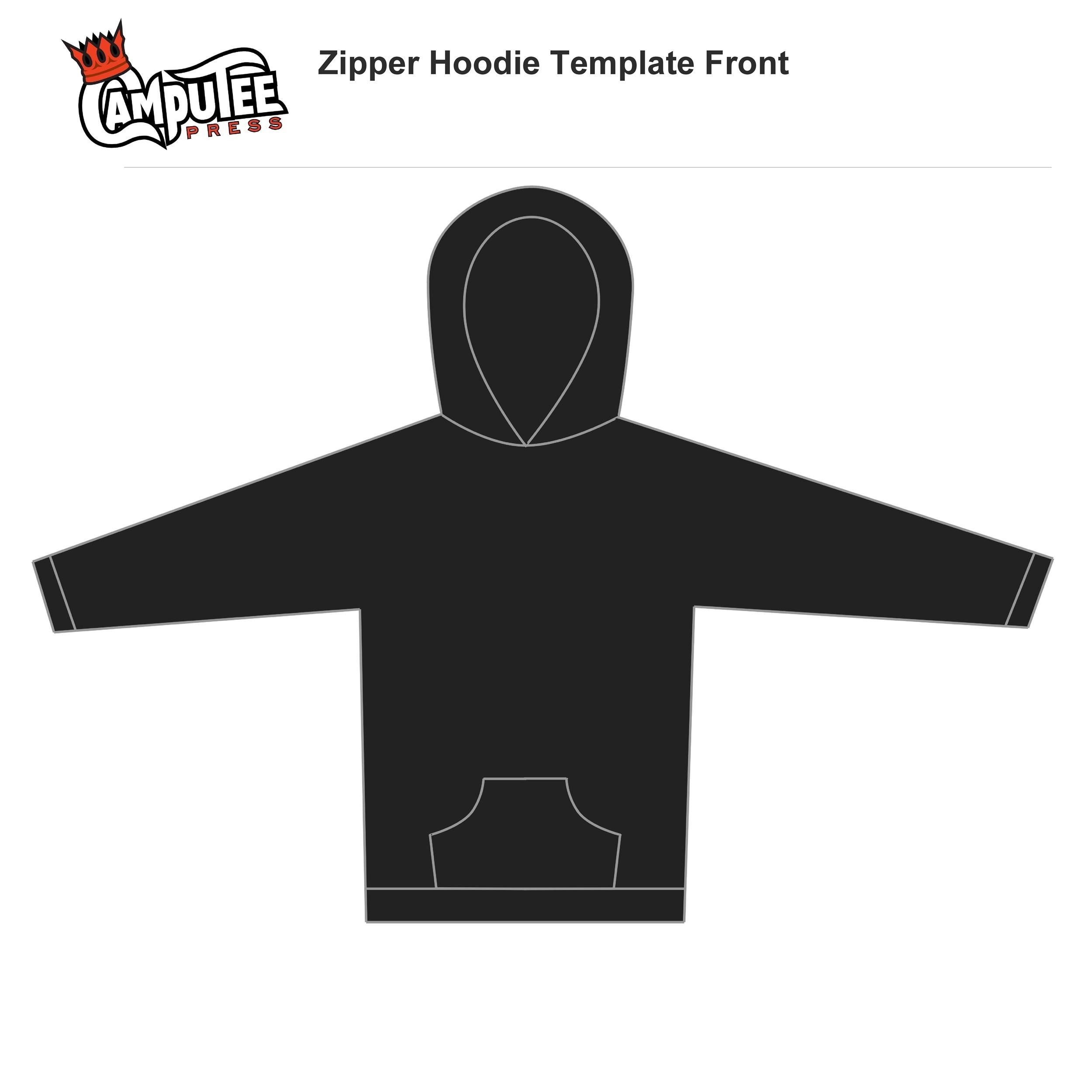 printable hoodie design template