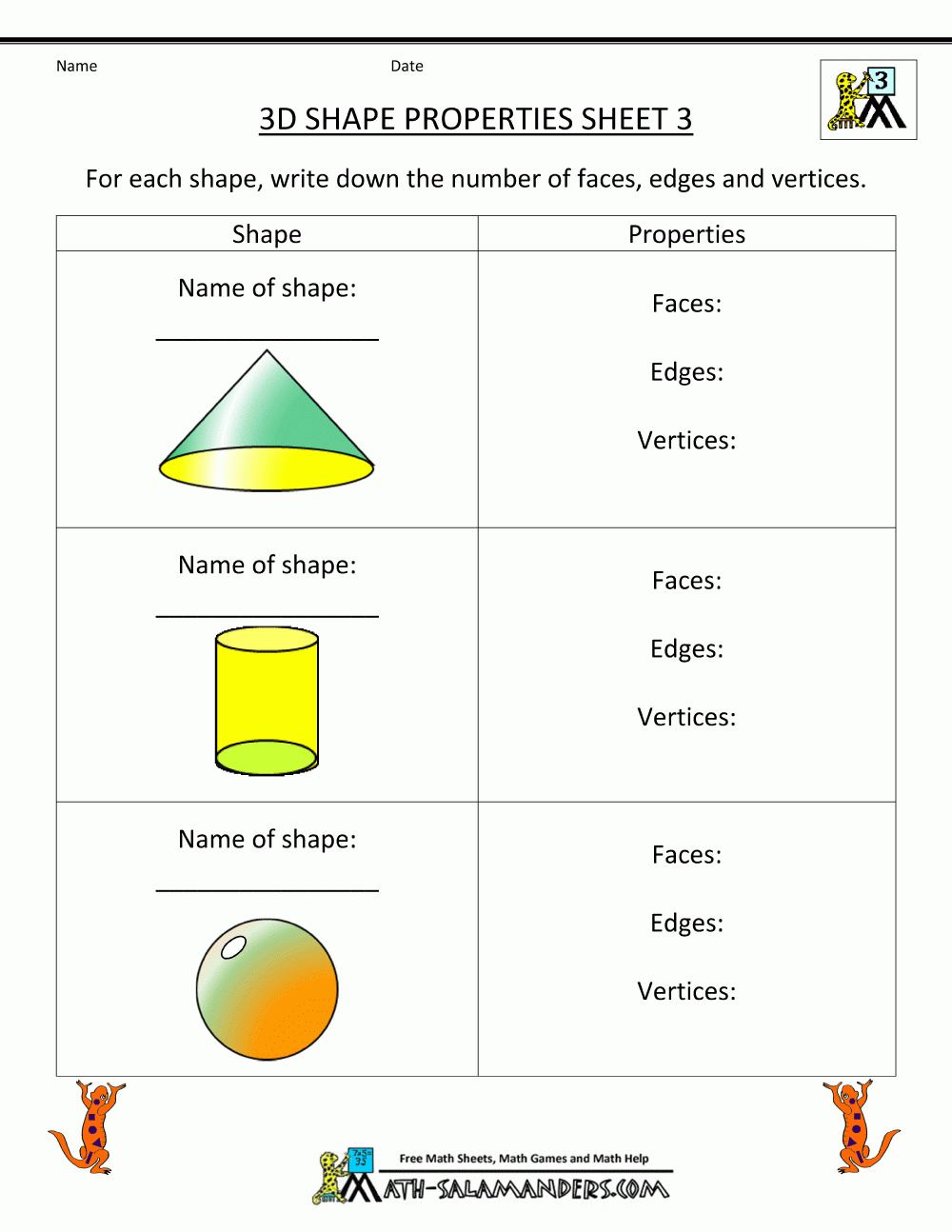 geometric shapes printable