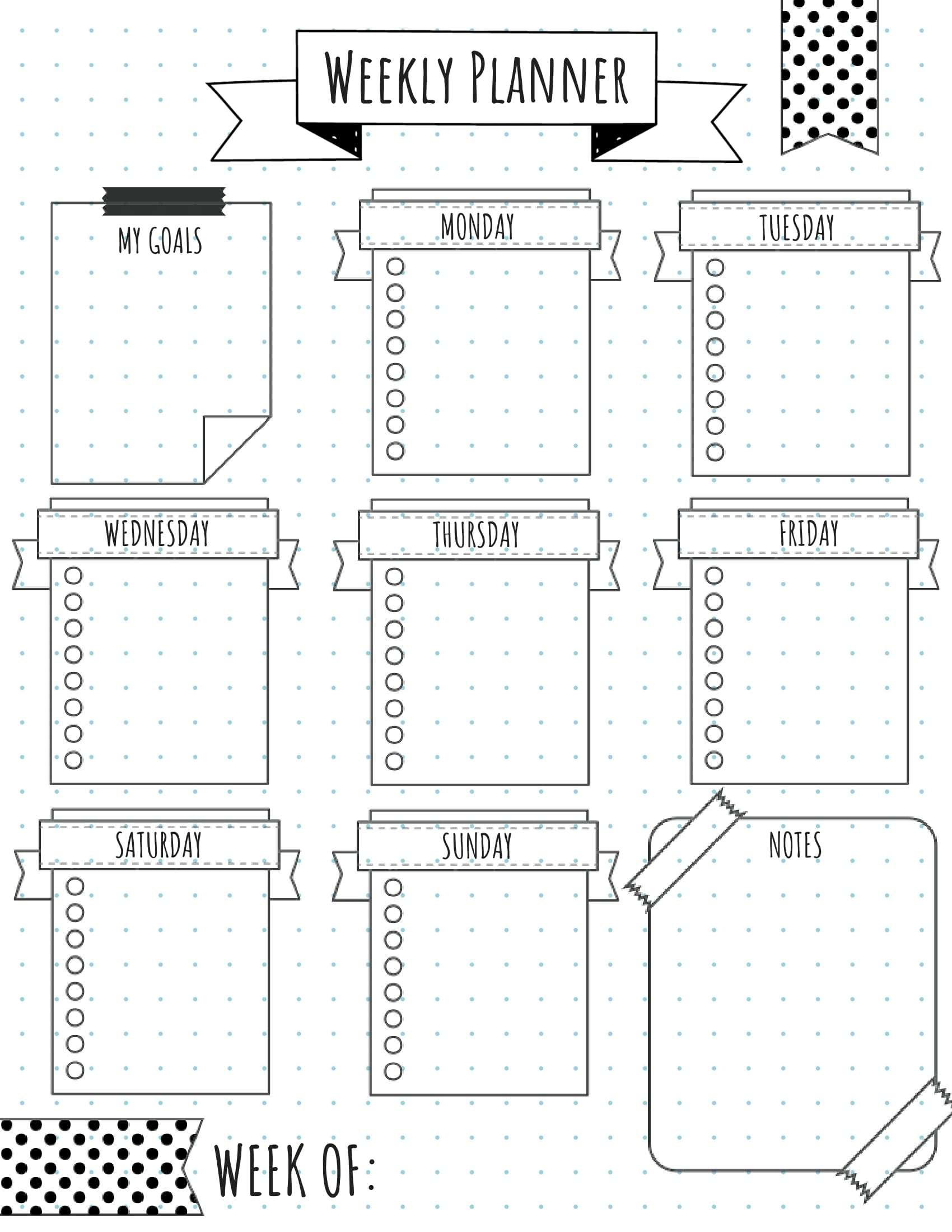 4 Effortless Bullet Journal Weekly Layouts Ultimate Printables