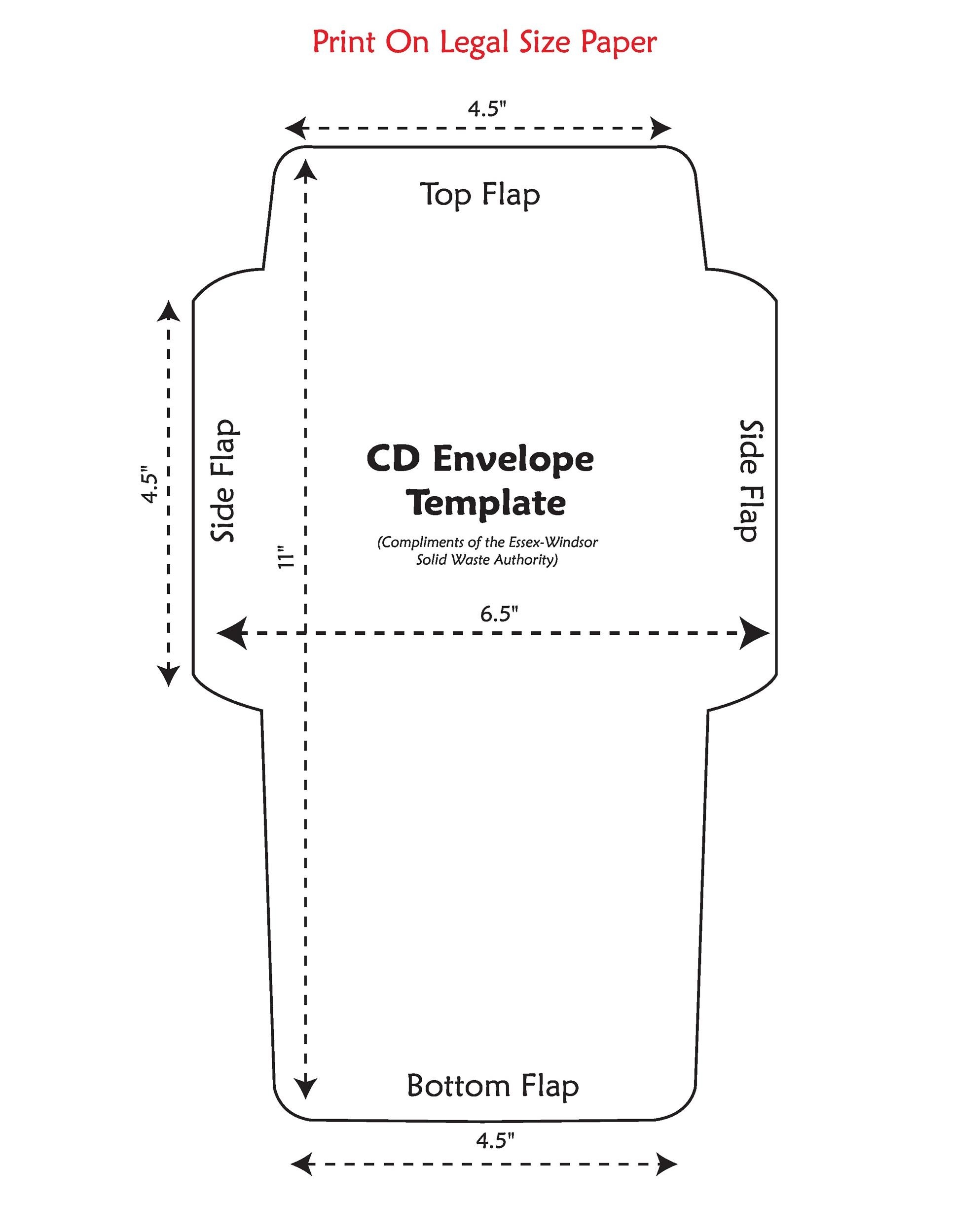 envelope outline printable