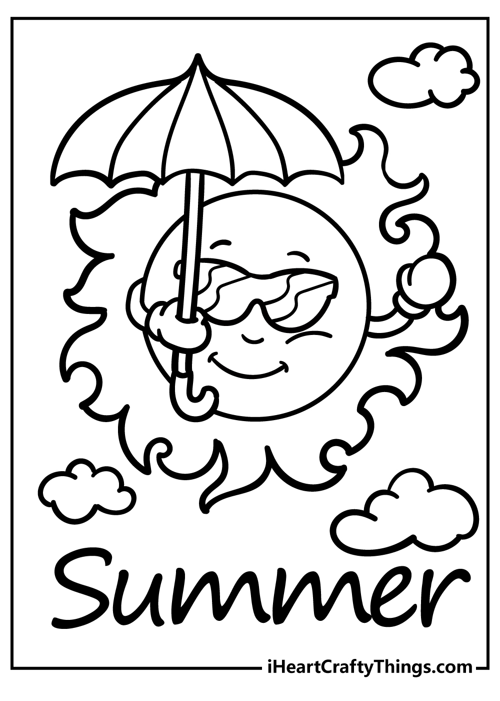 45 Summer Coloring Pages Free To Print Detailed PDF Sheets 