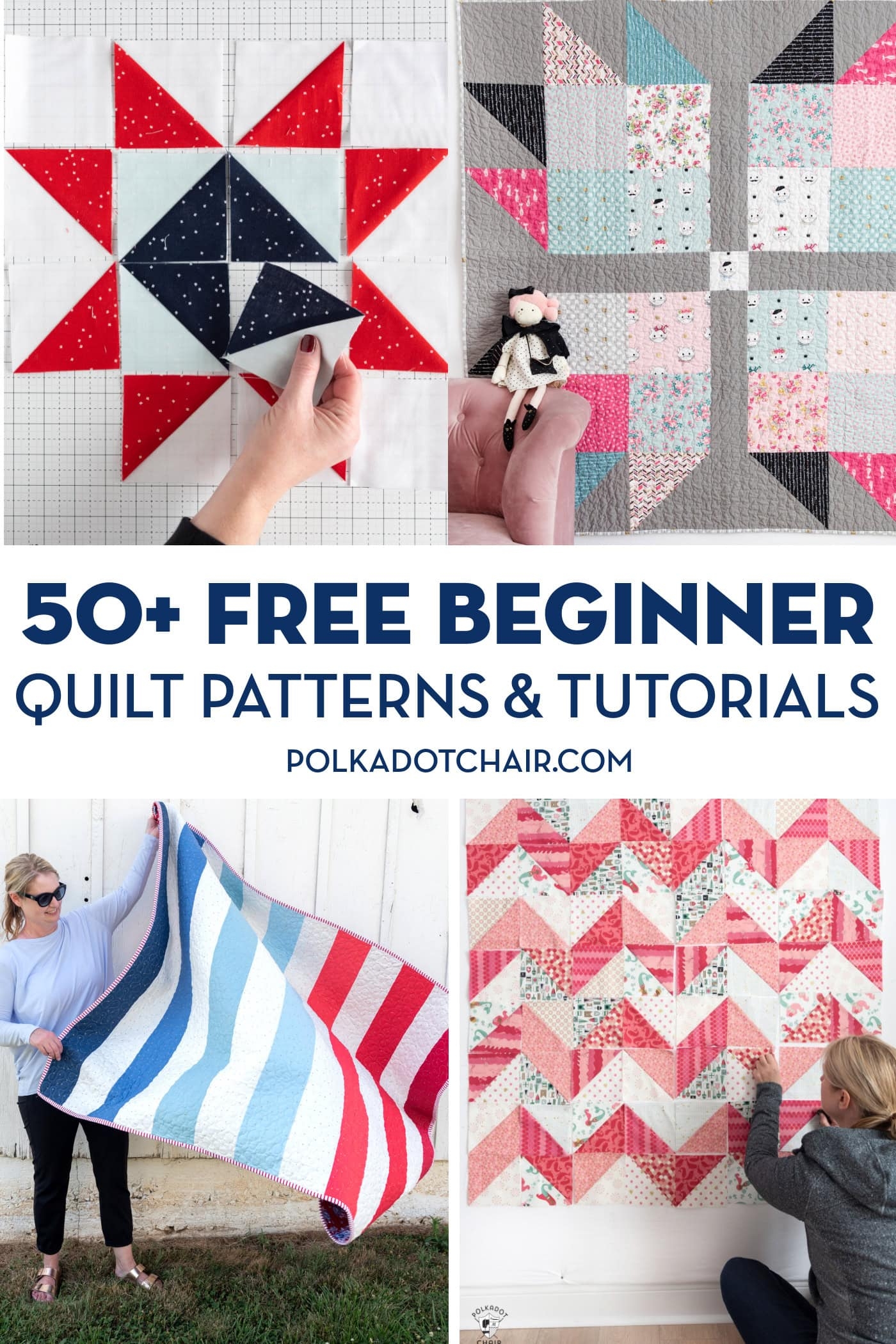 50 Easy Beginner Quilt Patterns U0026 Free Tutorials Polka Dot Chair